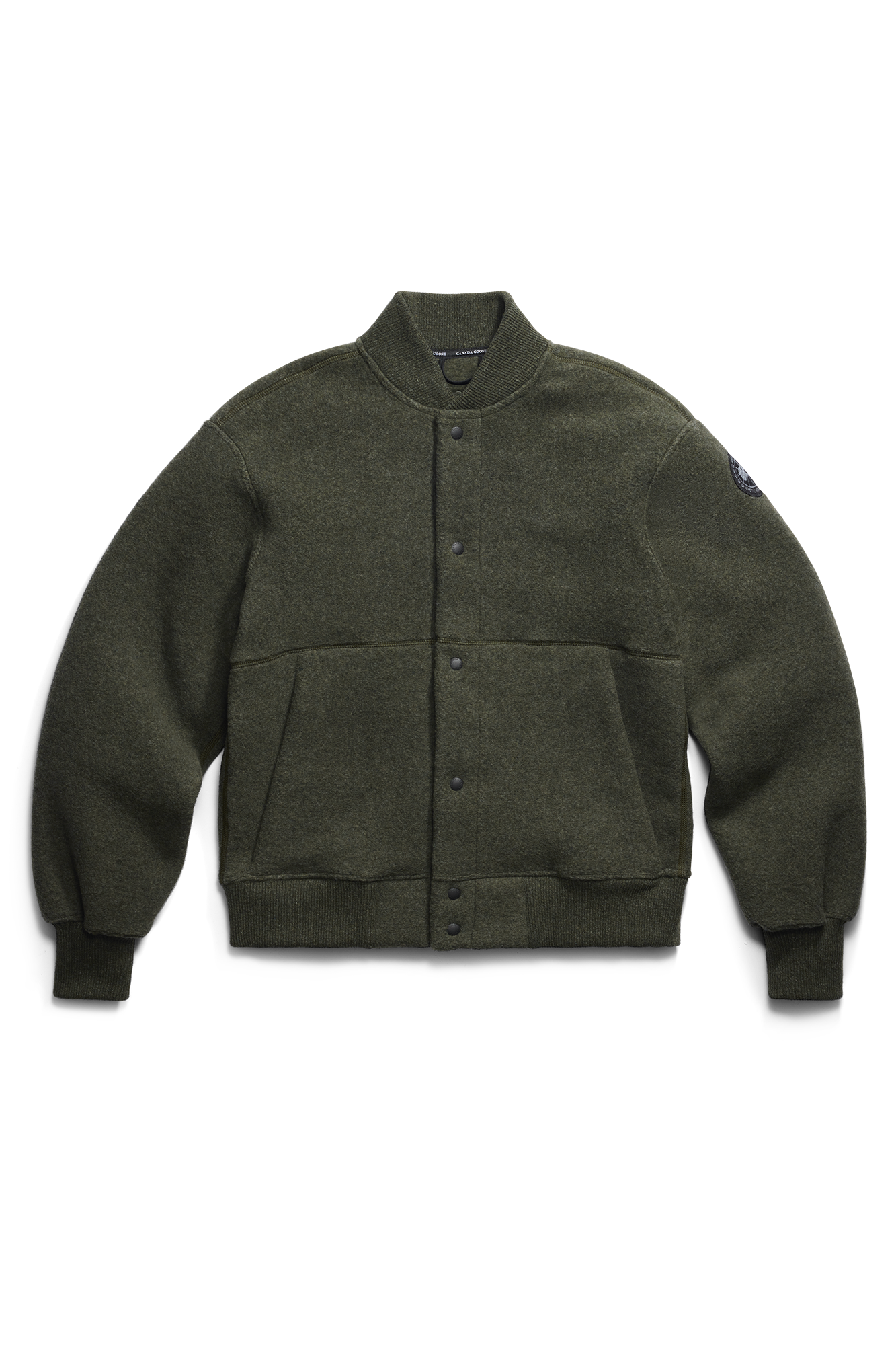 Hudson Fleece Bomber Black Label (Men) - Dark Sage - Image 5