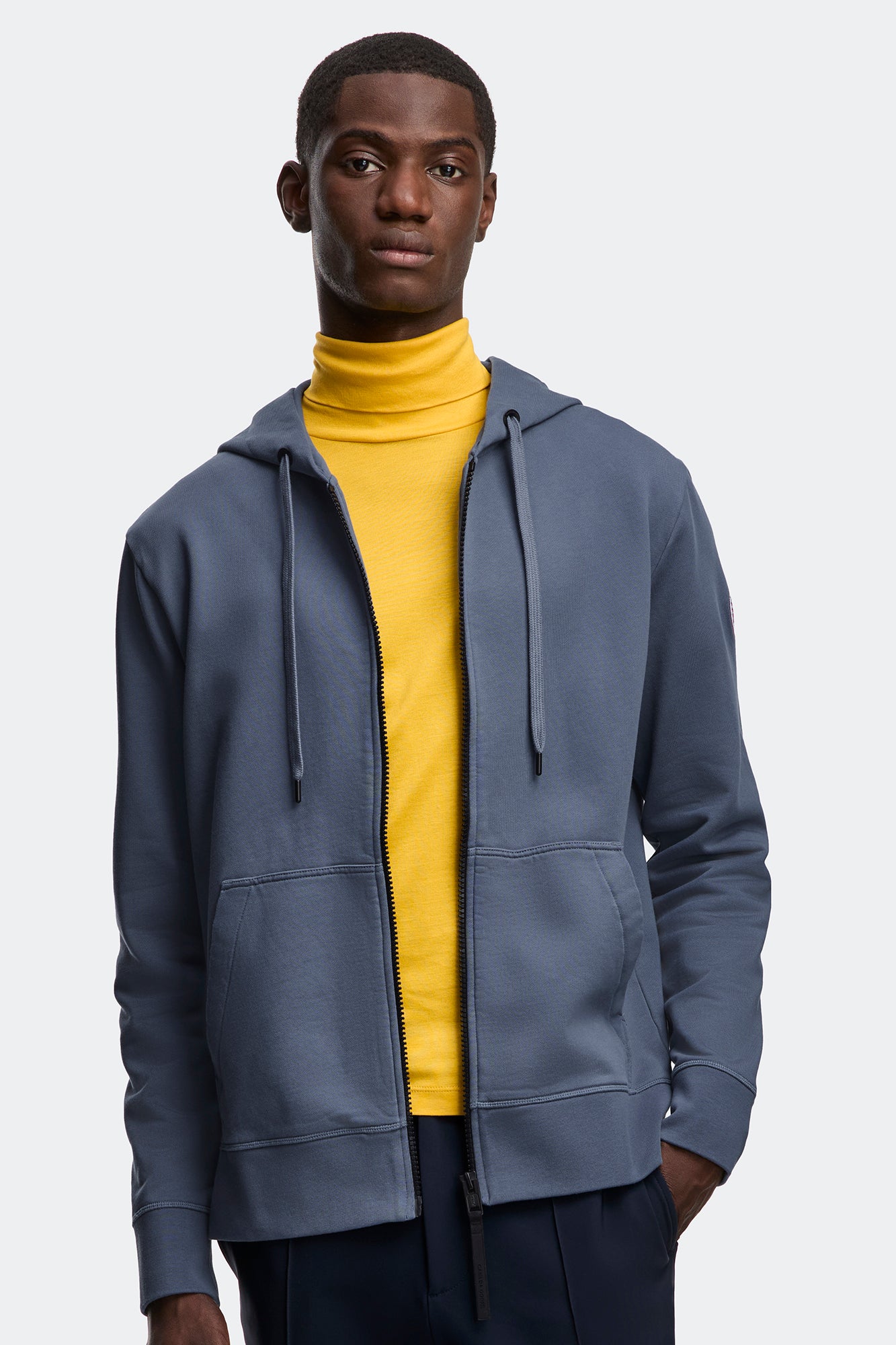 Huron Full Zip Hoodie (Men) - Ozone Blue
