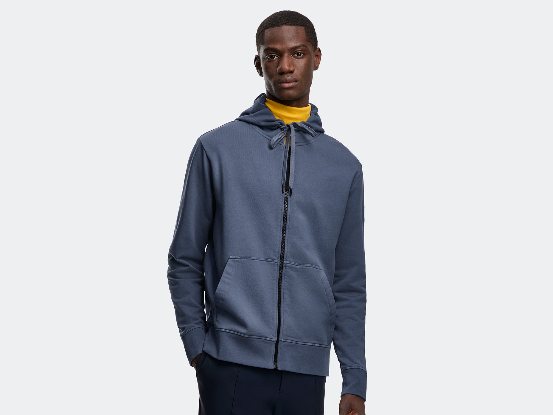 Huron Full Zip Hoodie (Men) - Ozone Blue