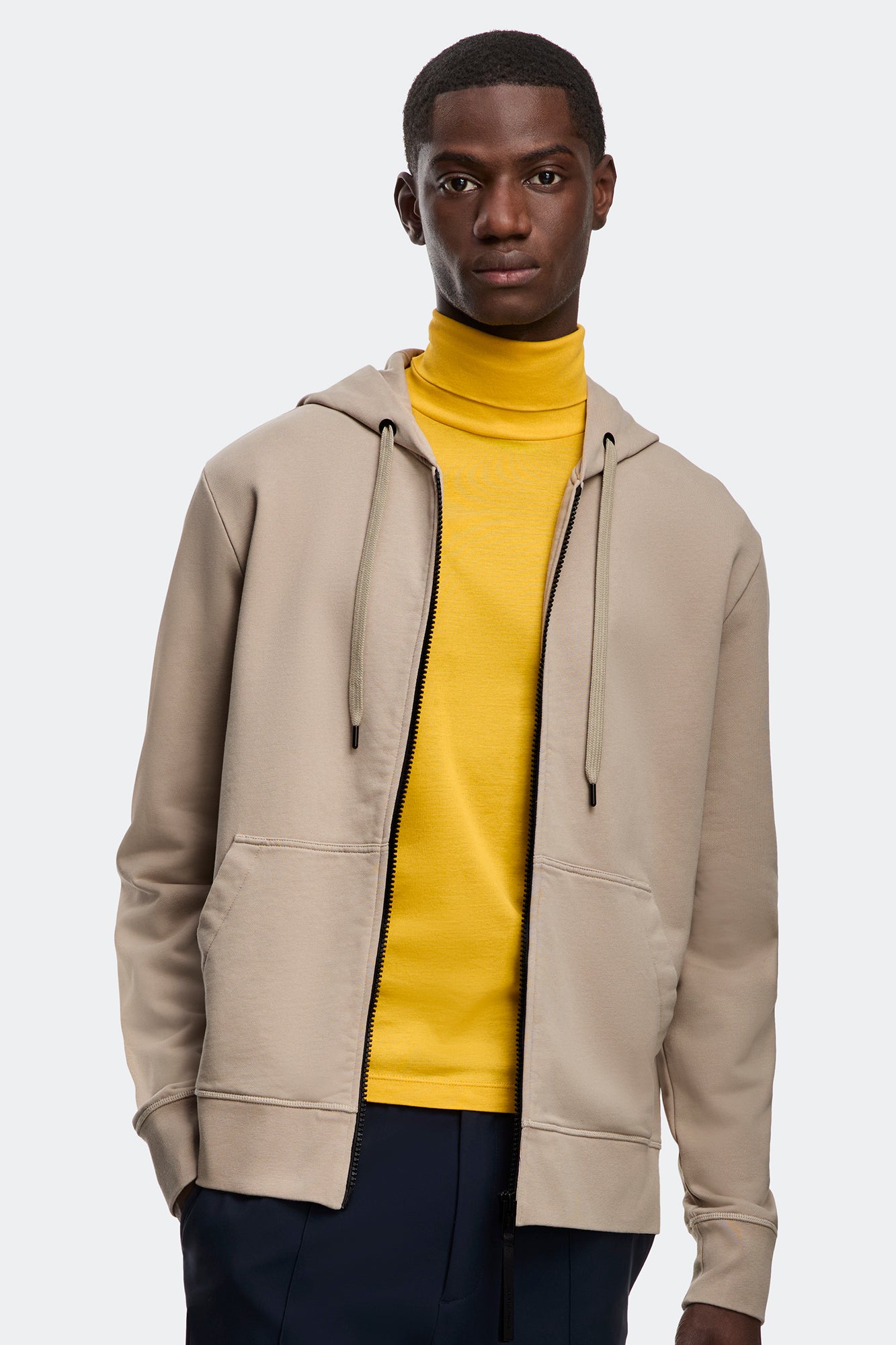 Huron Full Zip Hoodie (Men) - Limestone