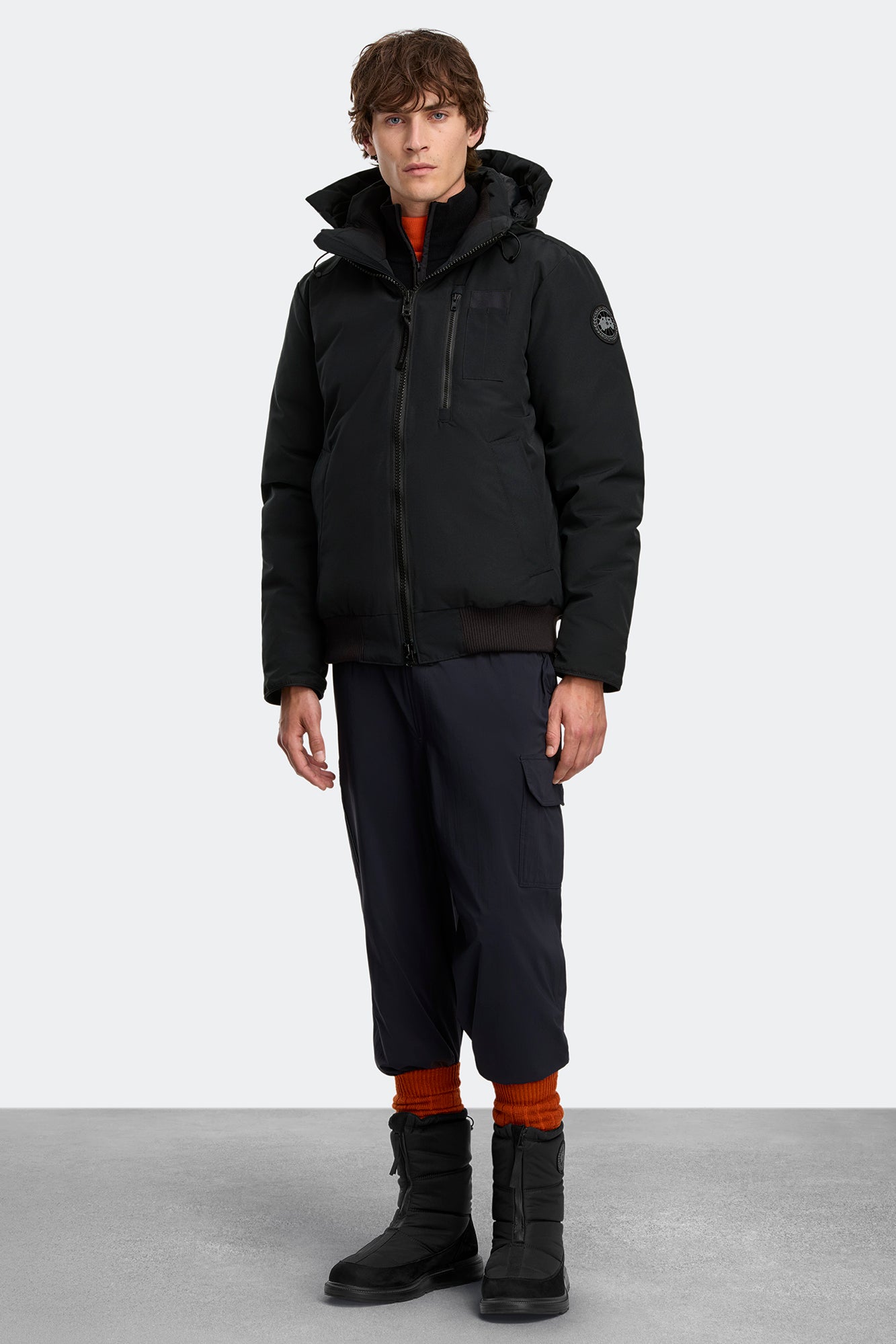 Men's Crofton Fold-Down Puffer Boot - Black