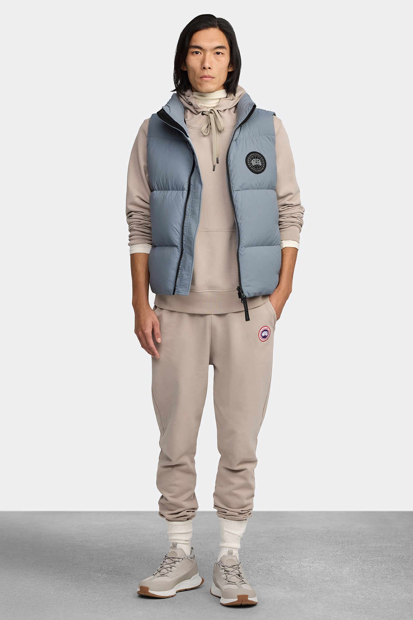 Men's Glacier Trail Sneaker - Limestone/White