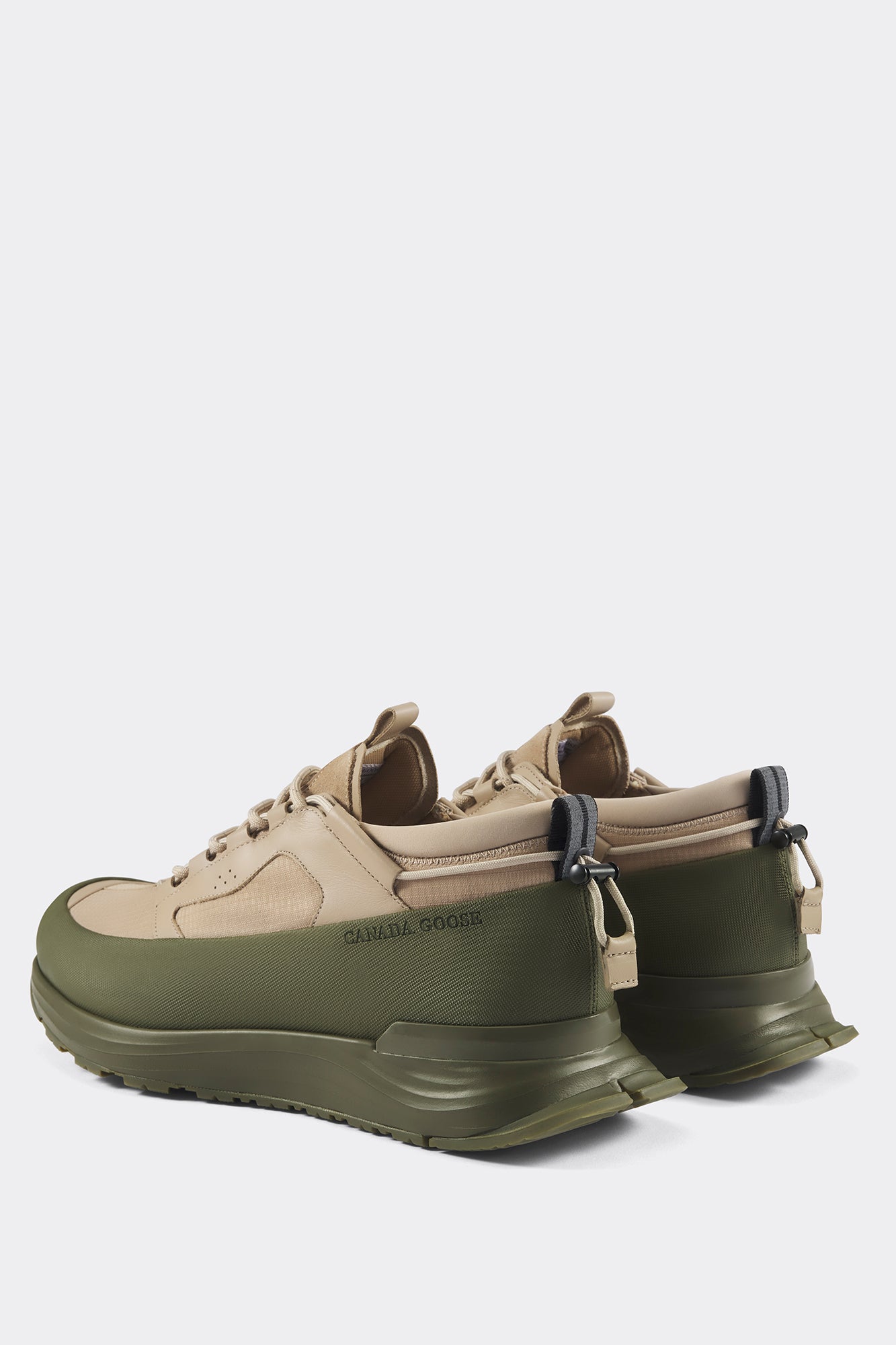 Men's Glacier Trail Sneaker - Tan/Military Green