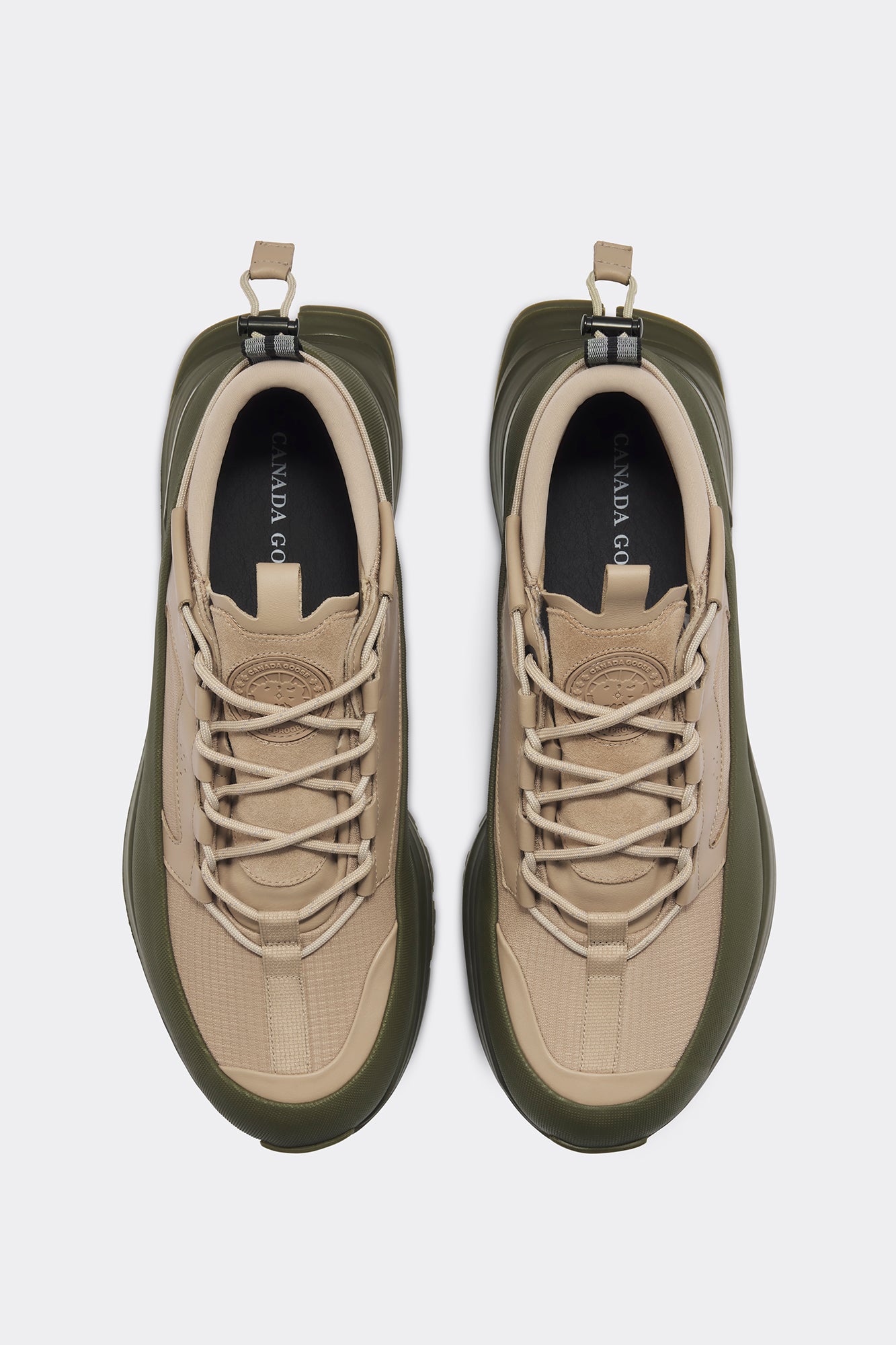 Men's Glacier Trail Sneaker - Tan/Military Green