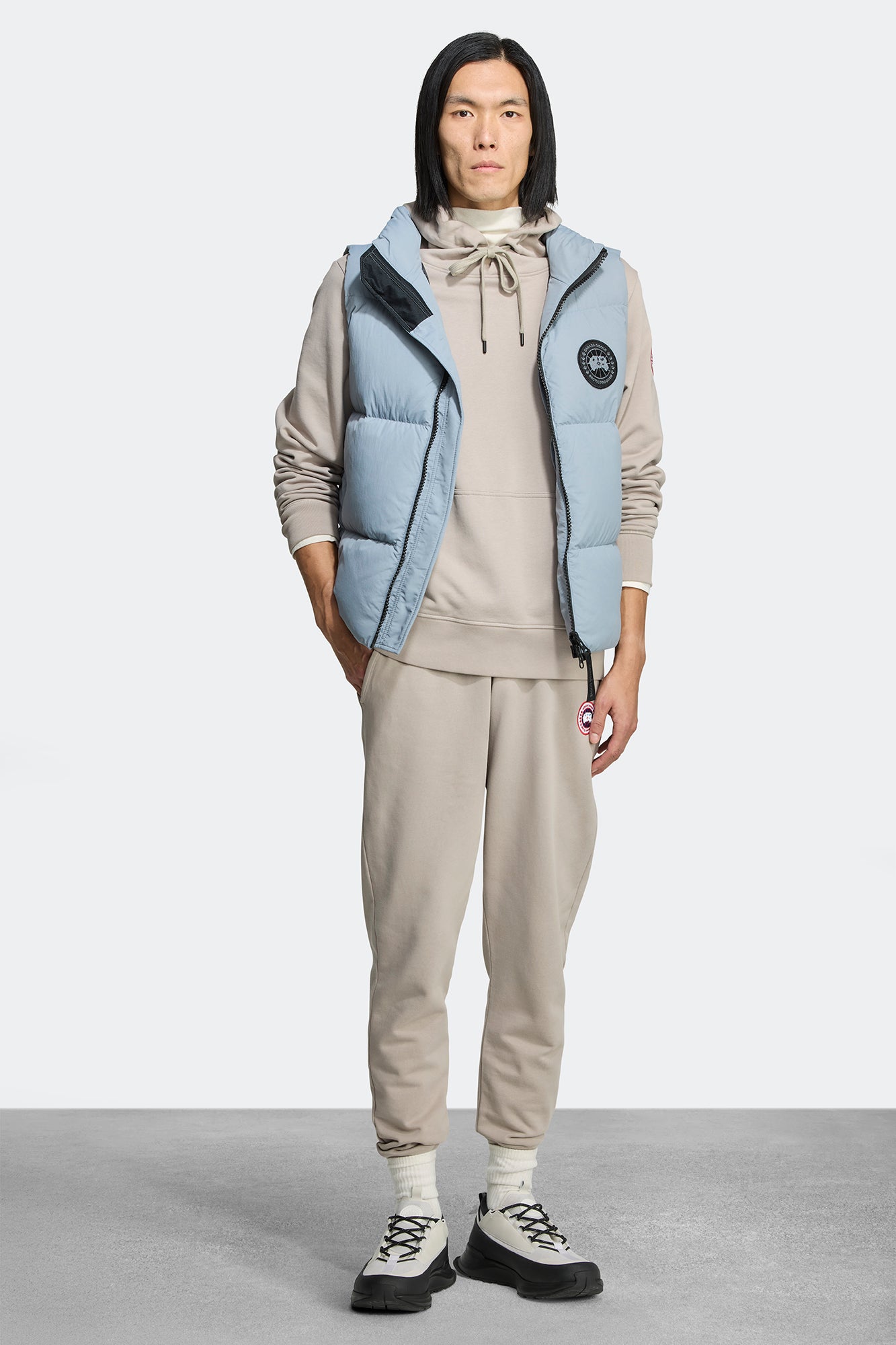 Men's Glacier Trail Sneaker - White/Black