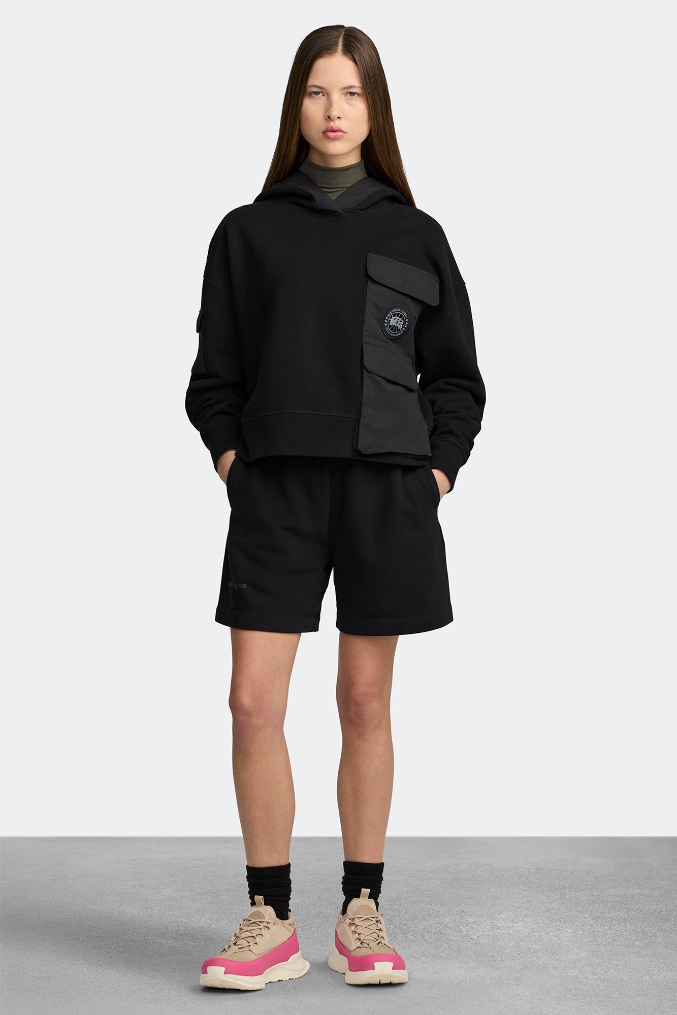 Women's Glacier Trail Sneaker - Dyneema - Tan/Summit Pink