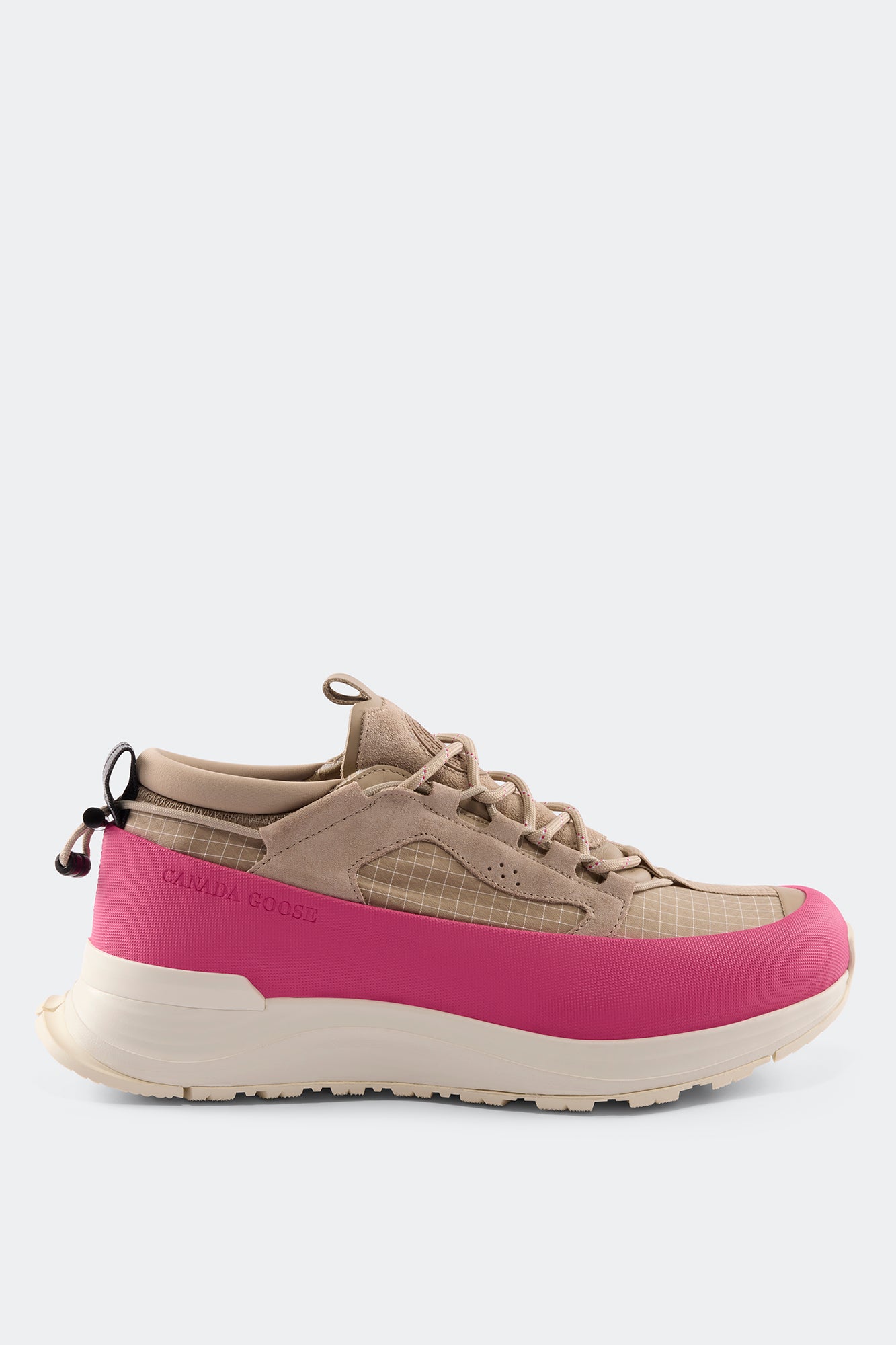 Women's Glacier Trail Sneaker - Dyneema - Tan/Summit Pink