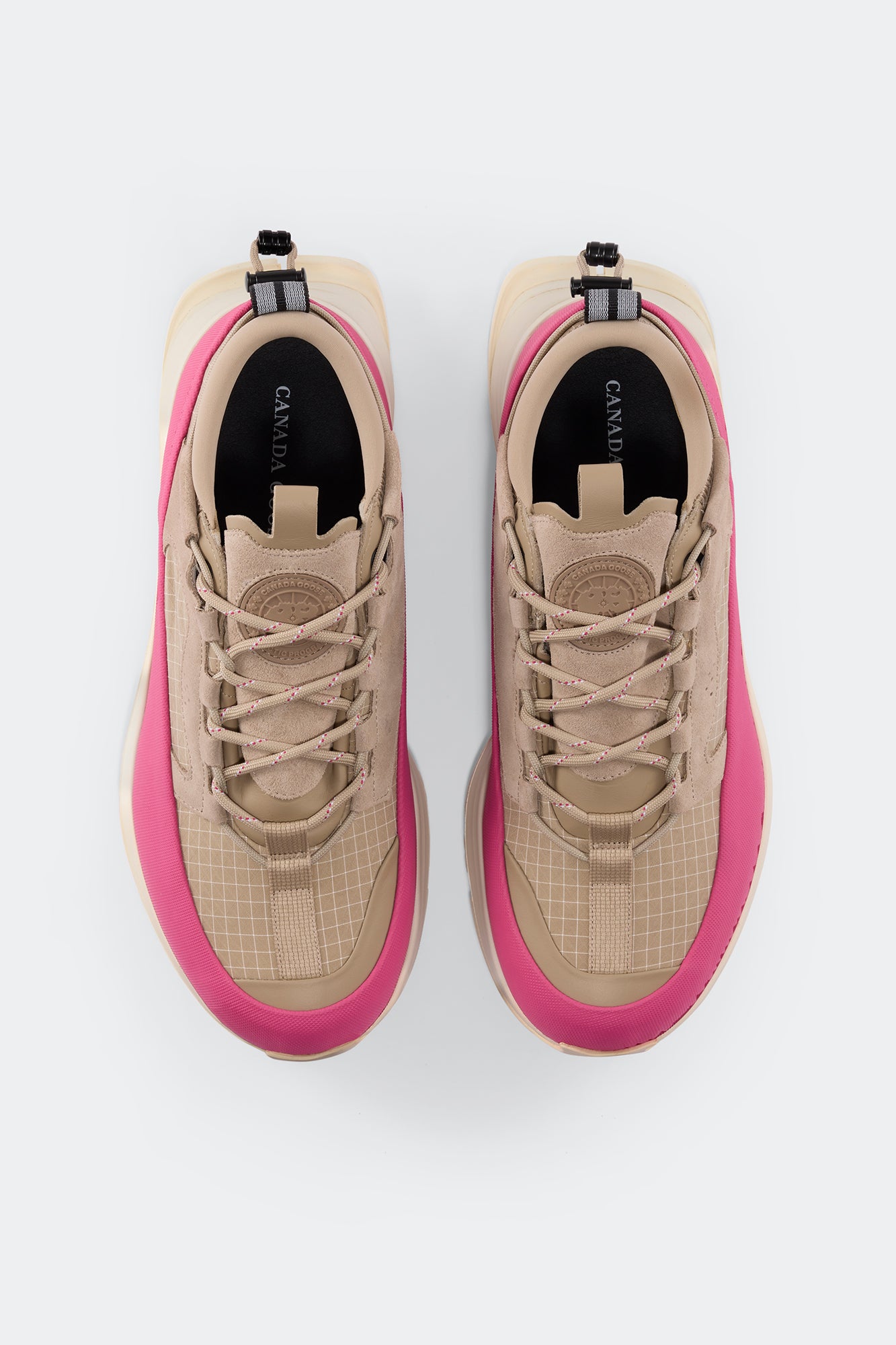 Women's Glacier Trail Sneaker - Dyneema - Tan/Summit Pink