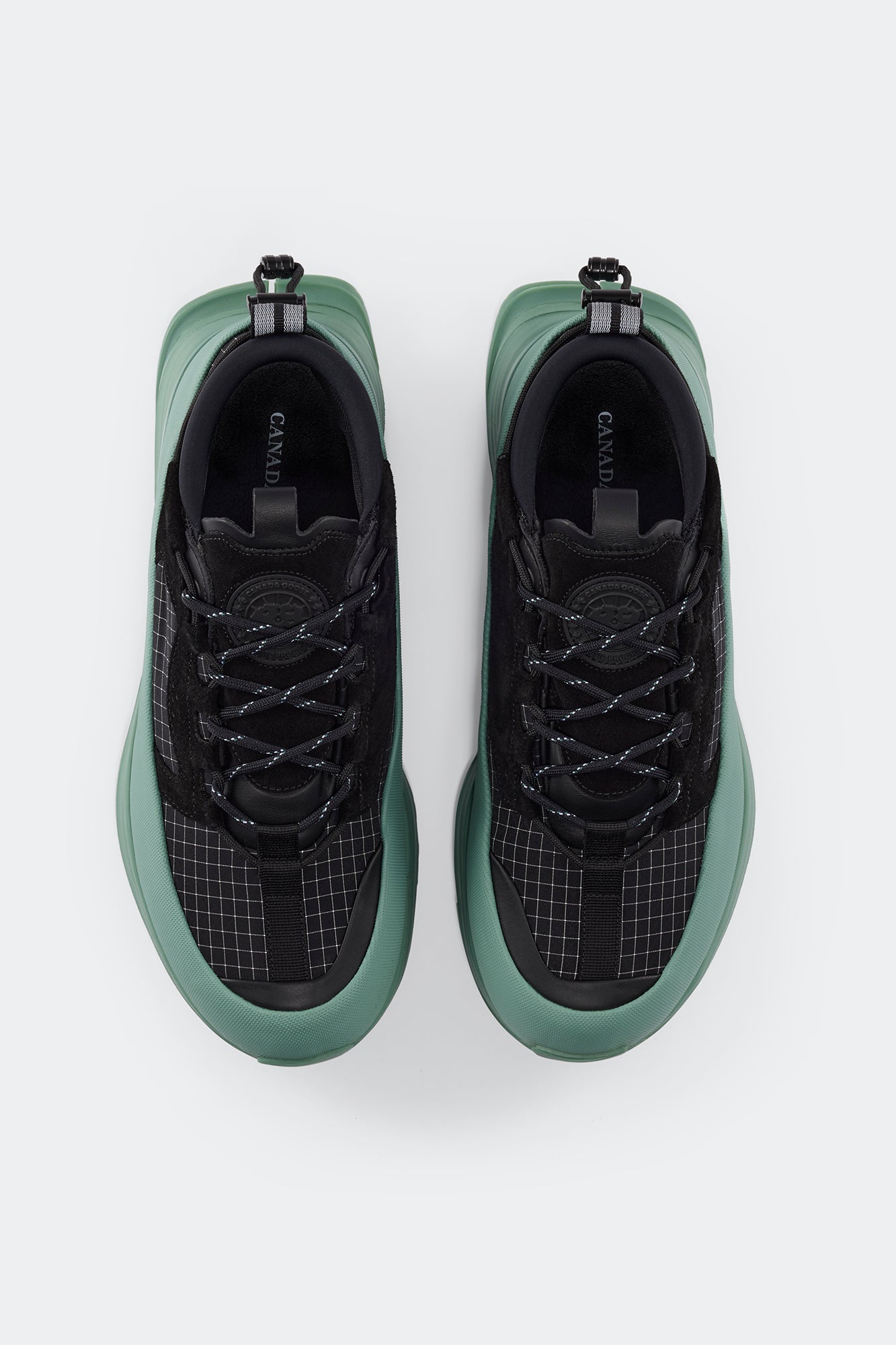 Women's Glacier Trail Sneaker - Dyneema - Black/Washed Green