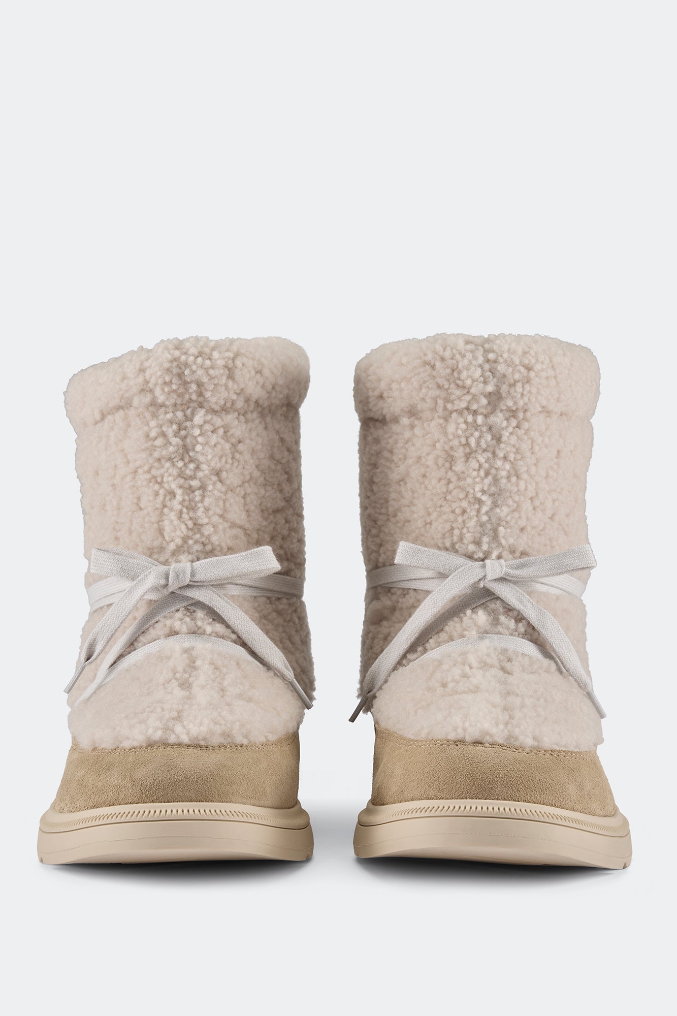 Demma Shearling Puffer Boot - Linen