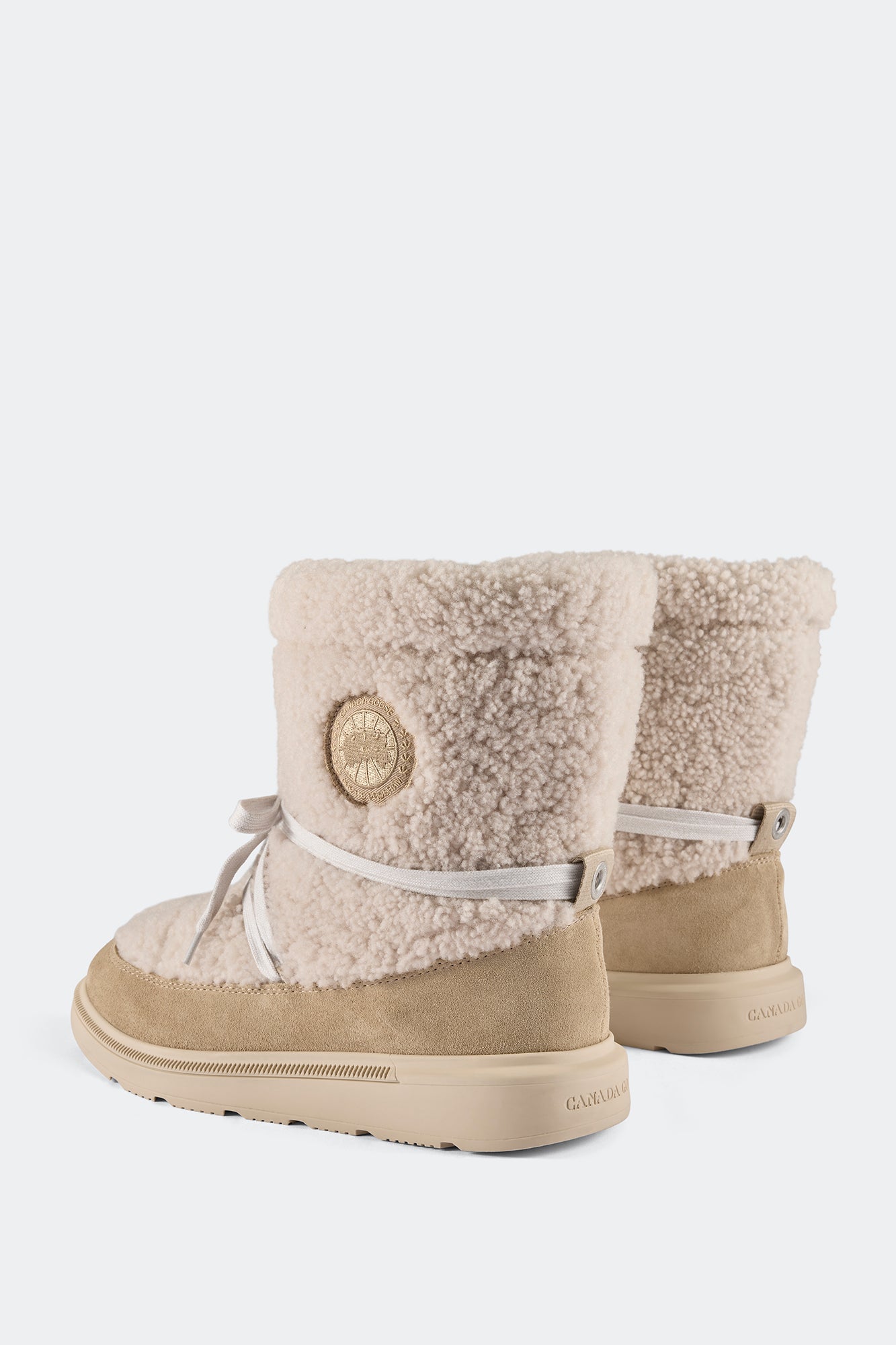 Demma Shearling Puffer Boot - Linen