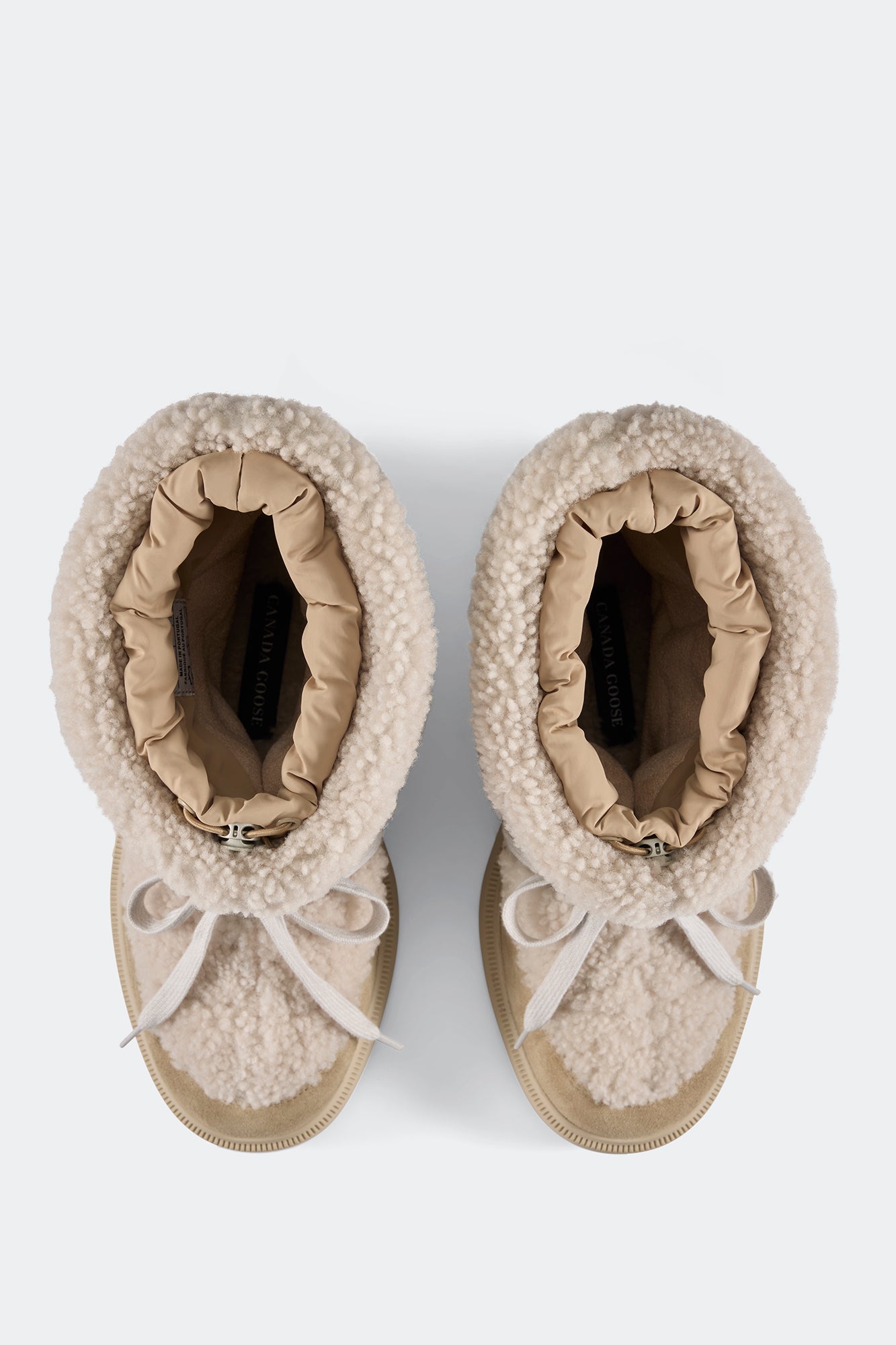 Demma Shearling Puffer Boot - Linen