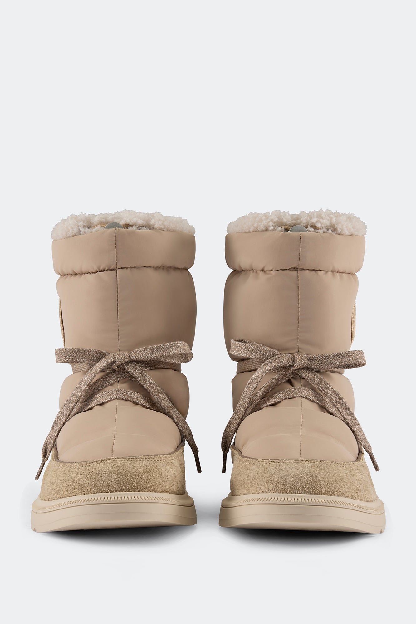 Demma Puffer Boot - Tan/Linen