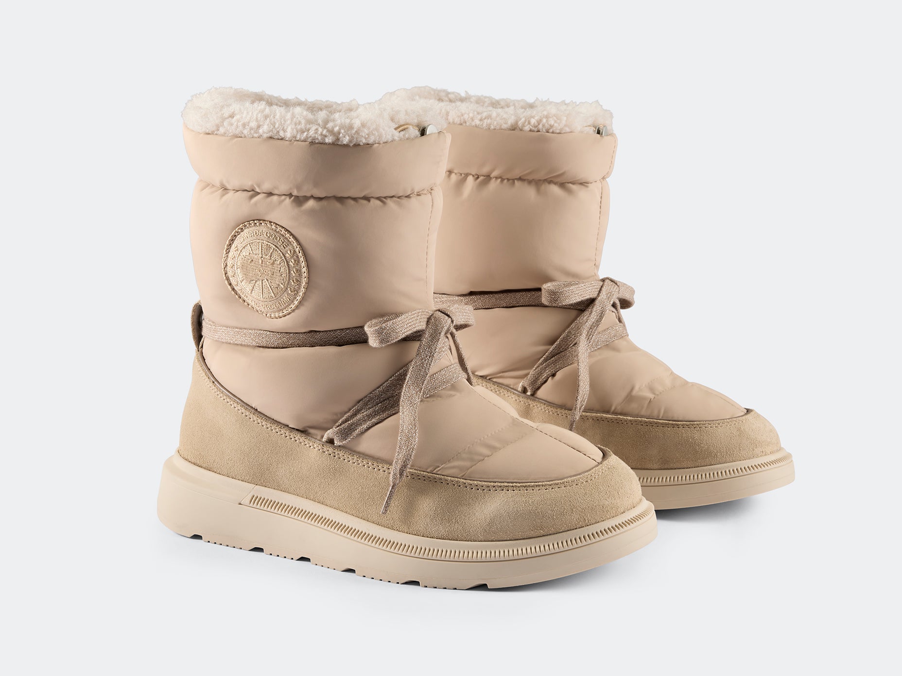 Demma Puffer Boot - Tan/Linen