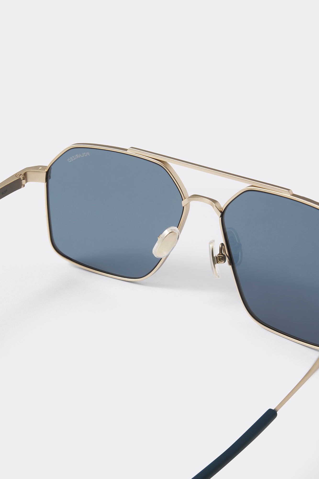 Moraine Sunglasses (Men) - Matte Gold/Blue - Image 4