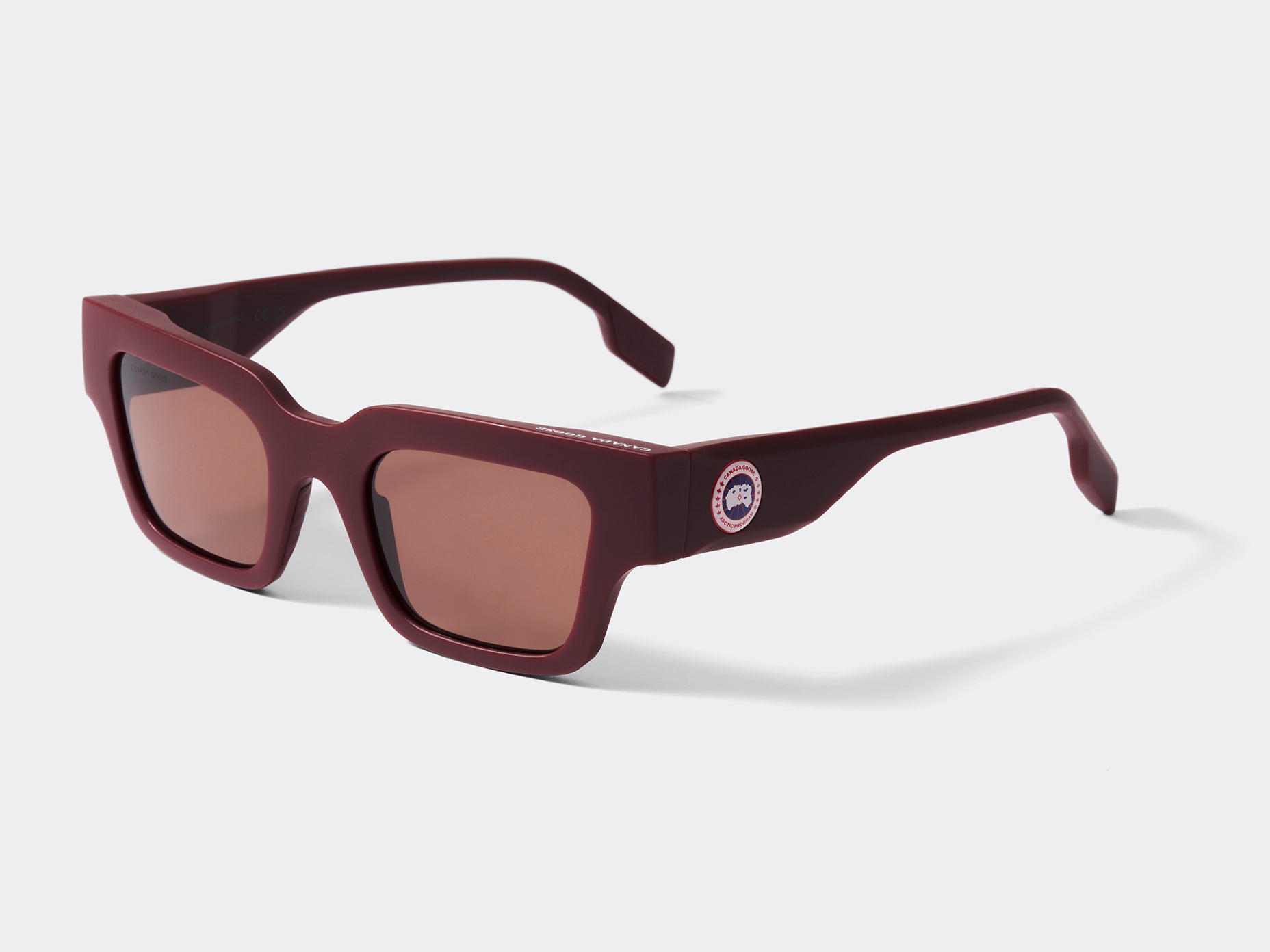 Waddington Sunglasses - Matte Burgundy/Light Brown