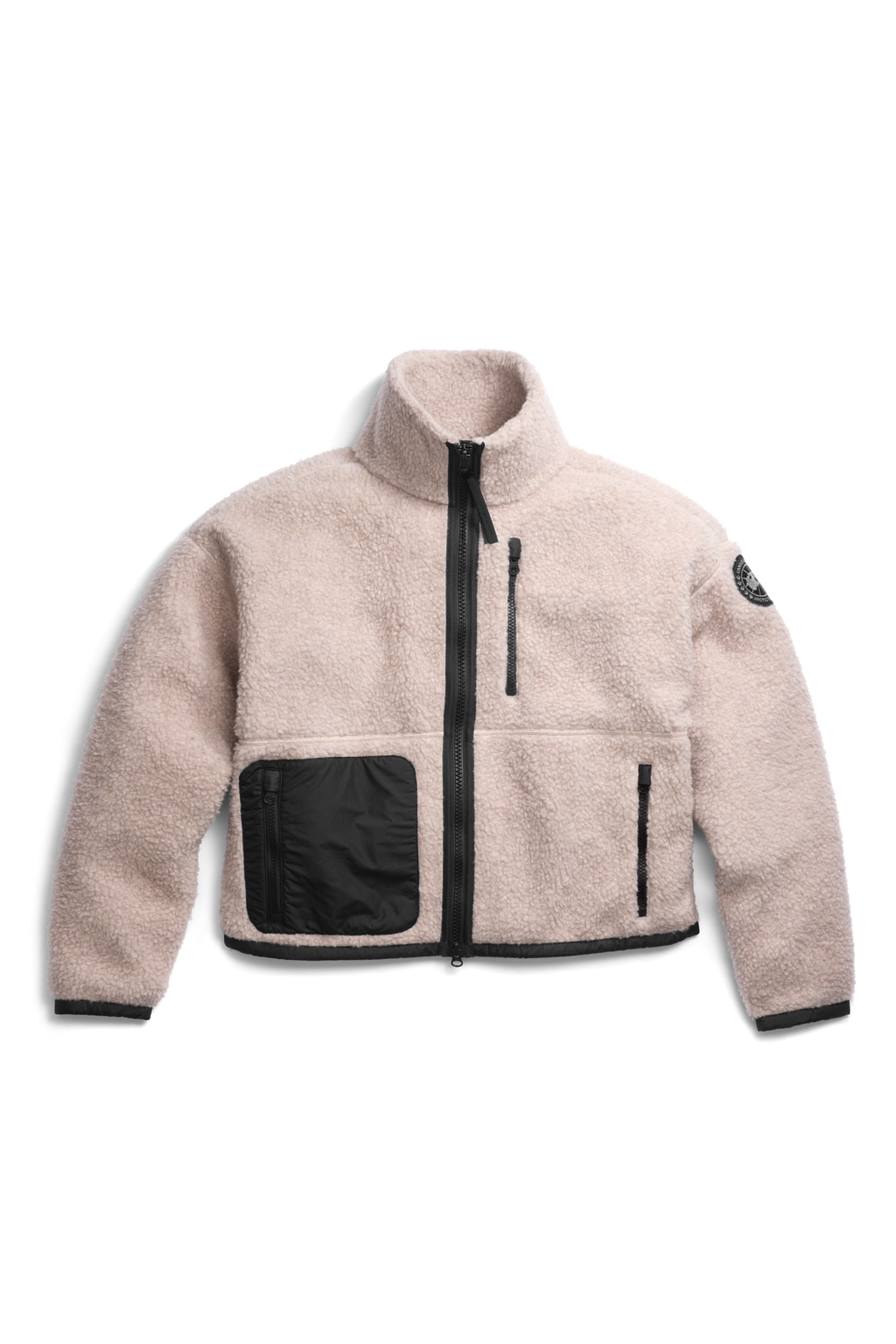 Simcoe Zip Up Fleece Sweater Black Label - Lucent Rose