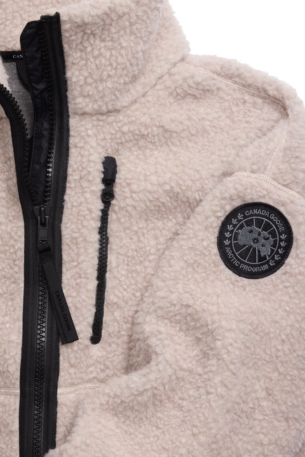 Simcoe Zip Up Fleece Sweater Black Label - Lucent Rose - Image 6