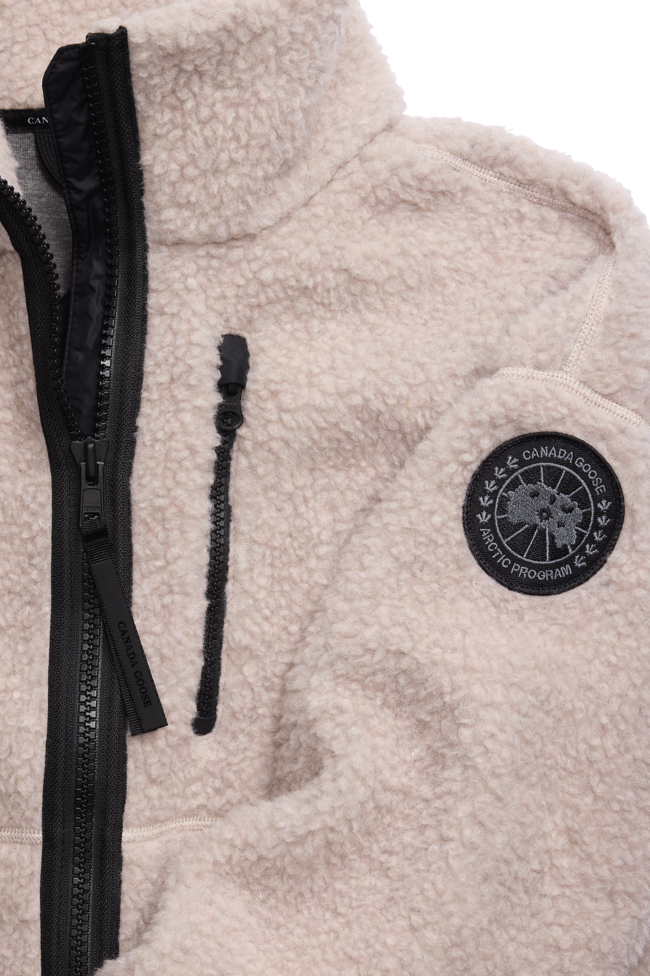 Simcoe Zip Up Fleece Sweater Black Label - Lucent Rose - Image 6