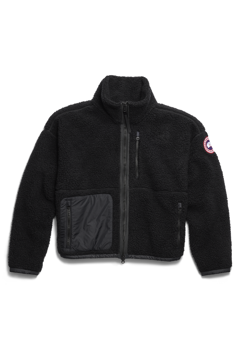 Simcoe Zip Up Fleece Sweater (Women) - Black