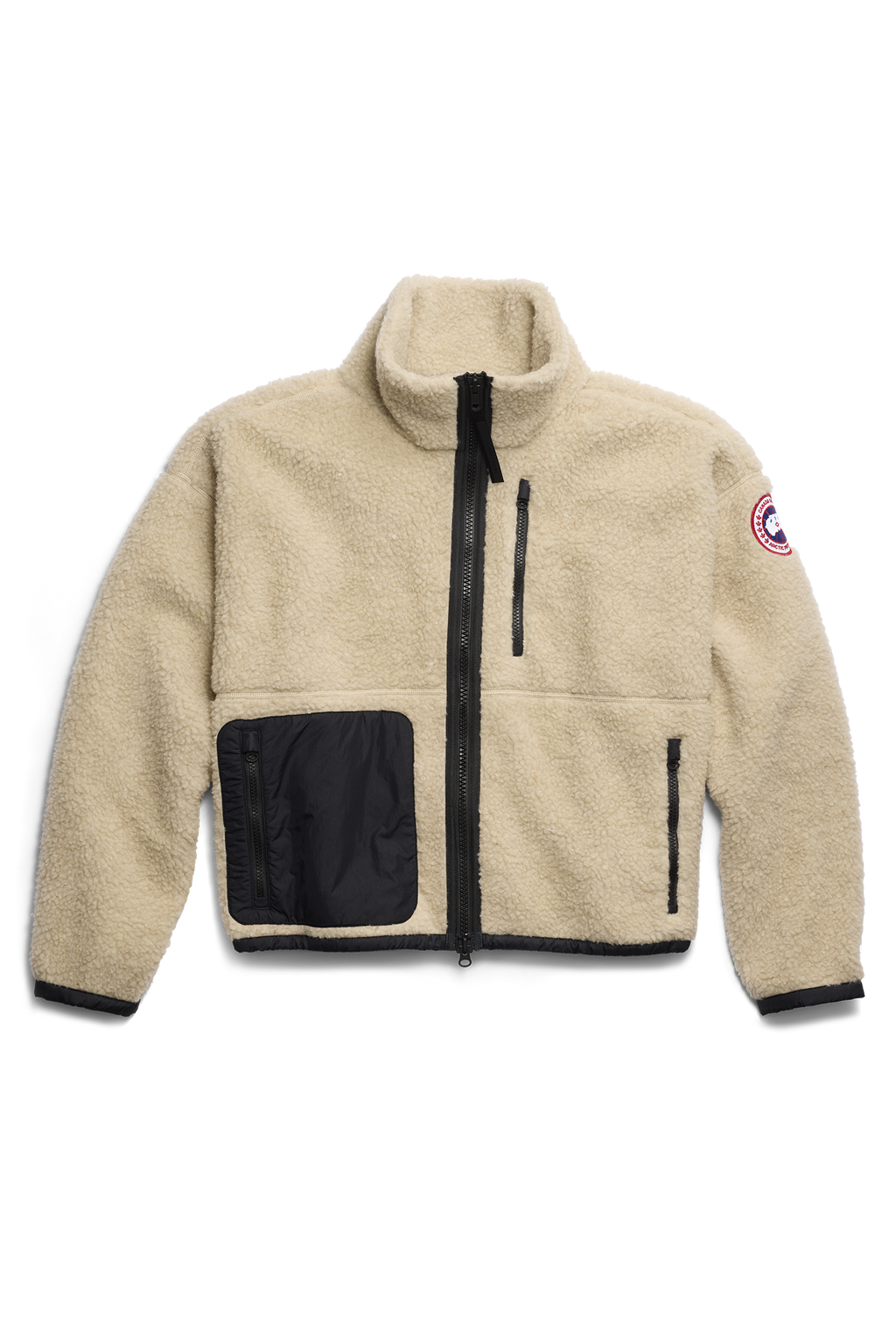 Simcoe Zip Up Fleece Sweater (Women) - Light Tan