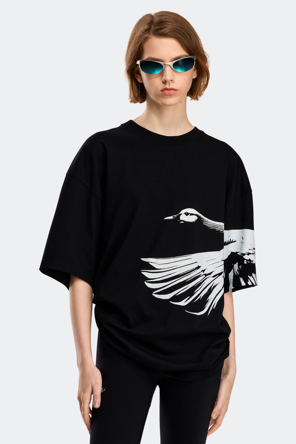 Zenith Tee - Snow Goose Black
