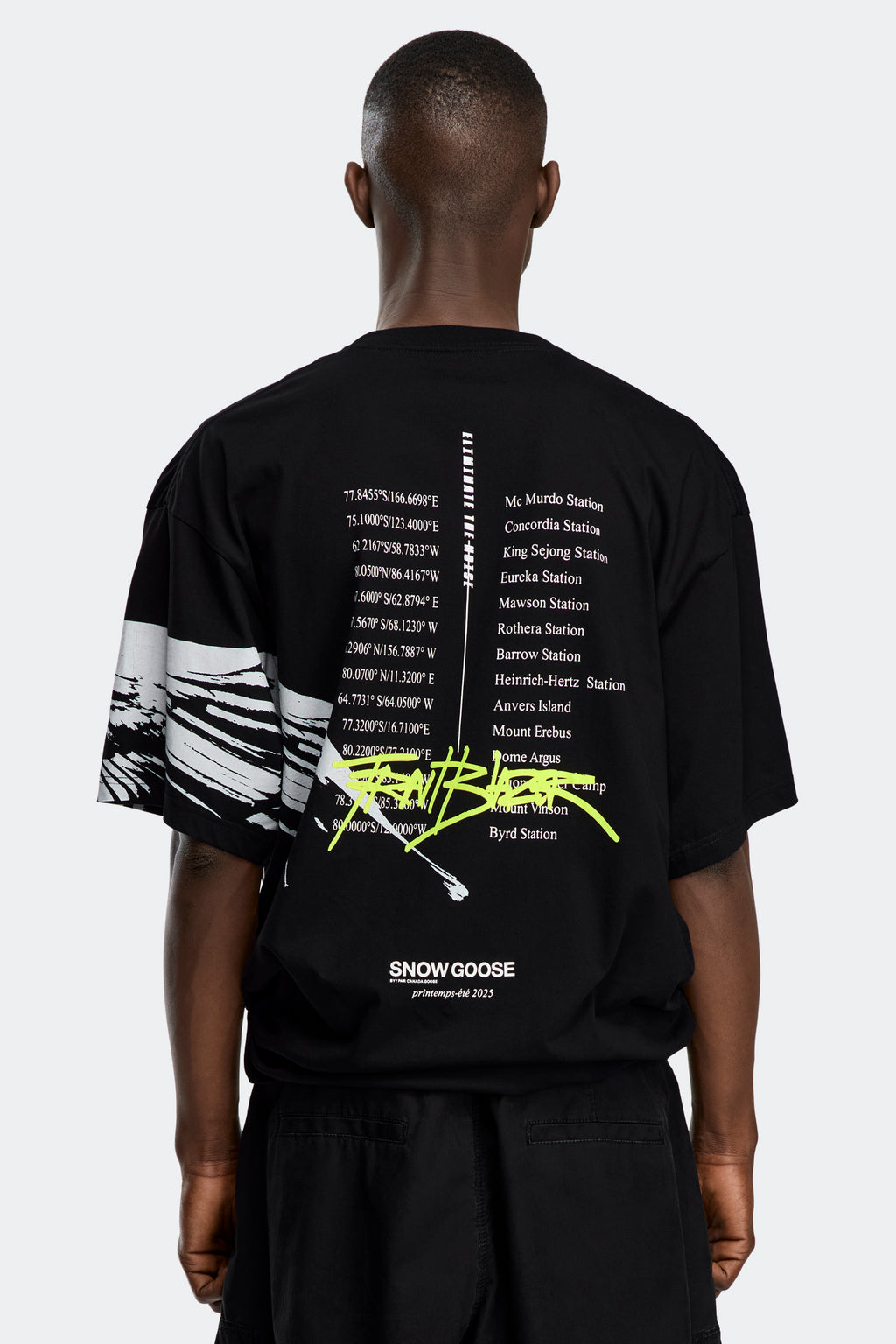 Zenith Tee - Snow Goose Black