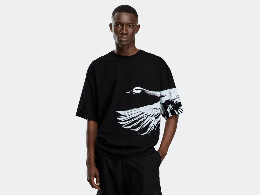 Zenith Tee - Snow Goose Black