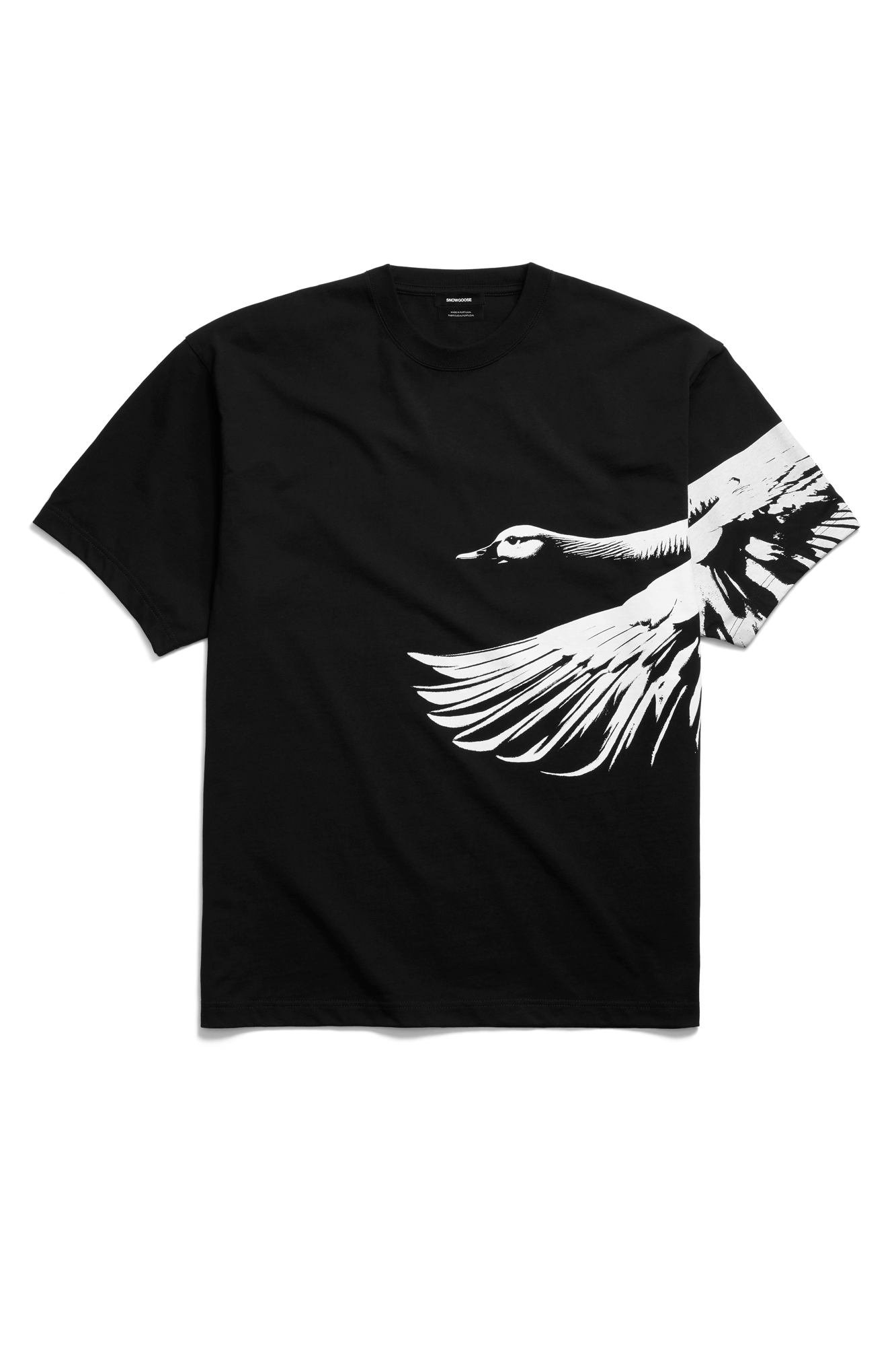 Zenith Tee - Snow Goose Black
