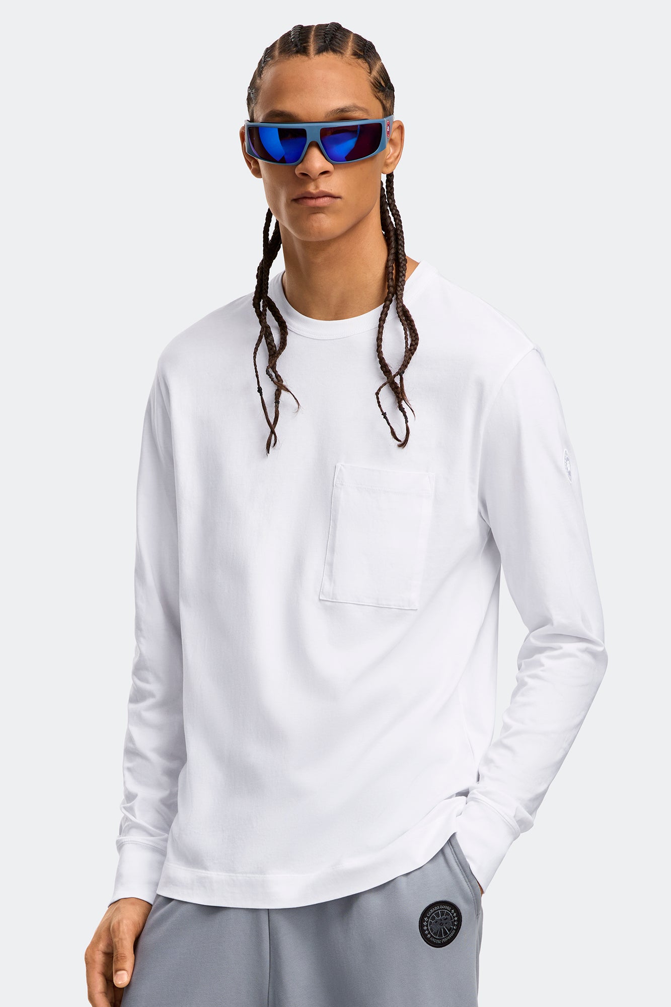 Gladstone Long Sleeve T-Shirt (Men) - White