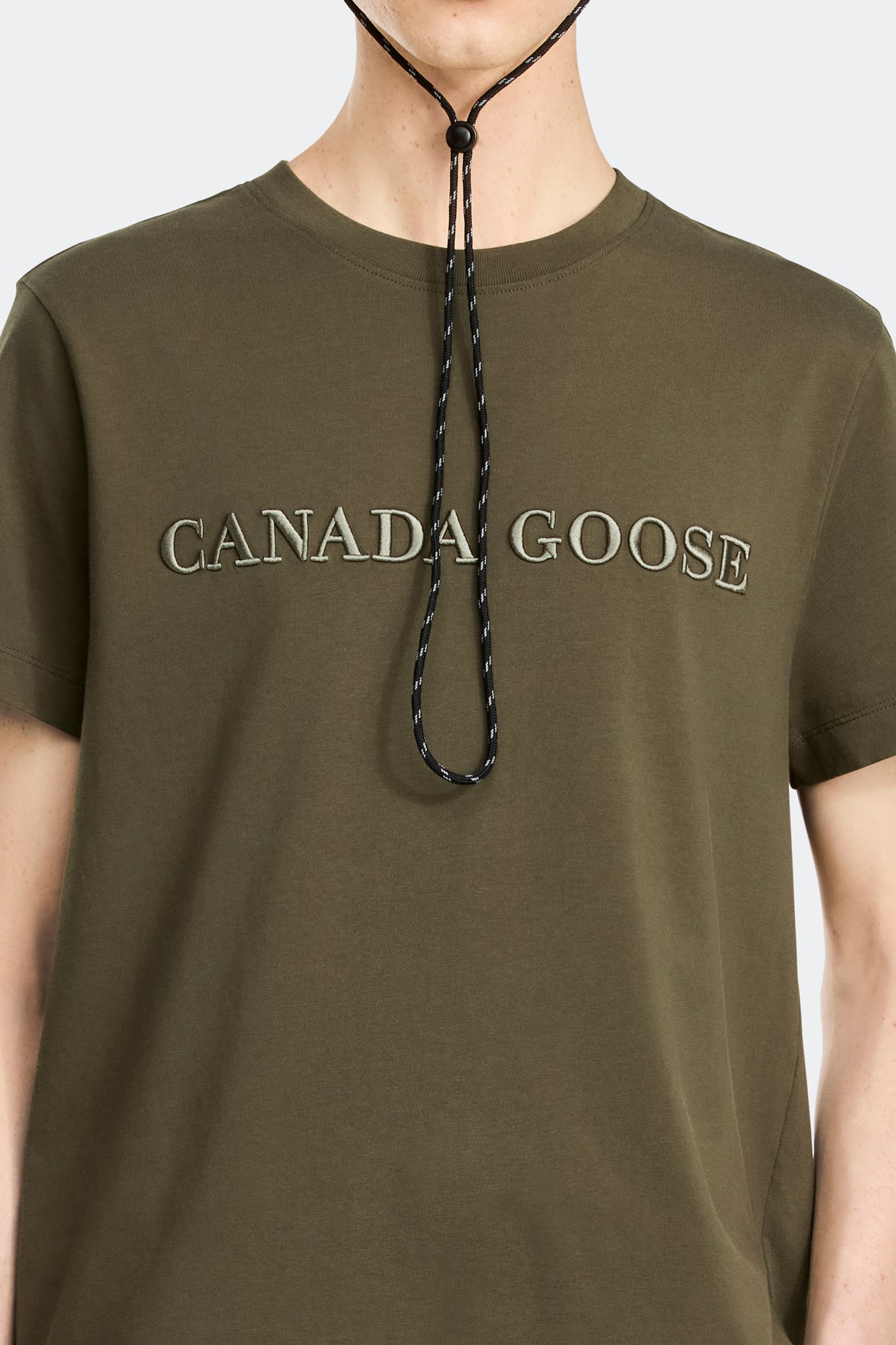 Emersen Embroidered Crewneck T-Shirt (Men) - Military Green