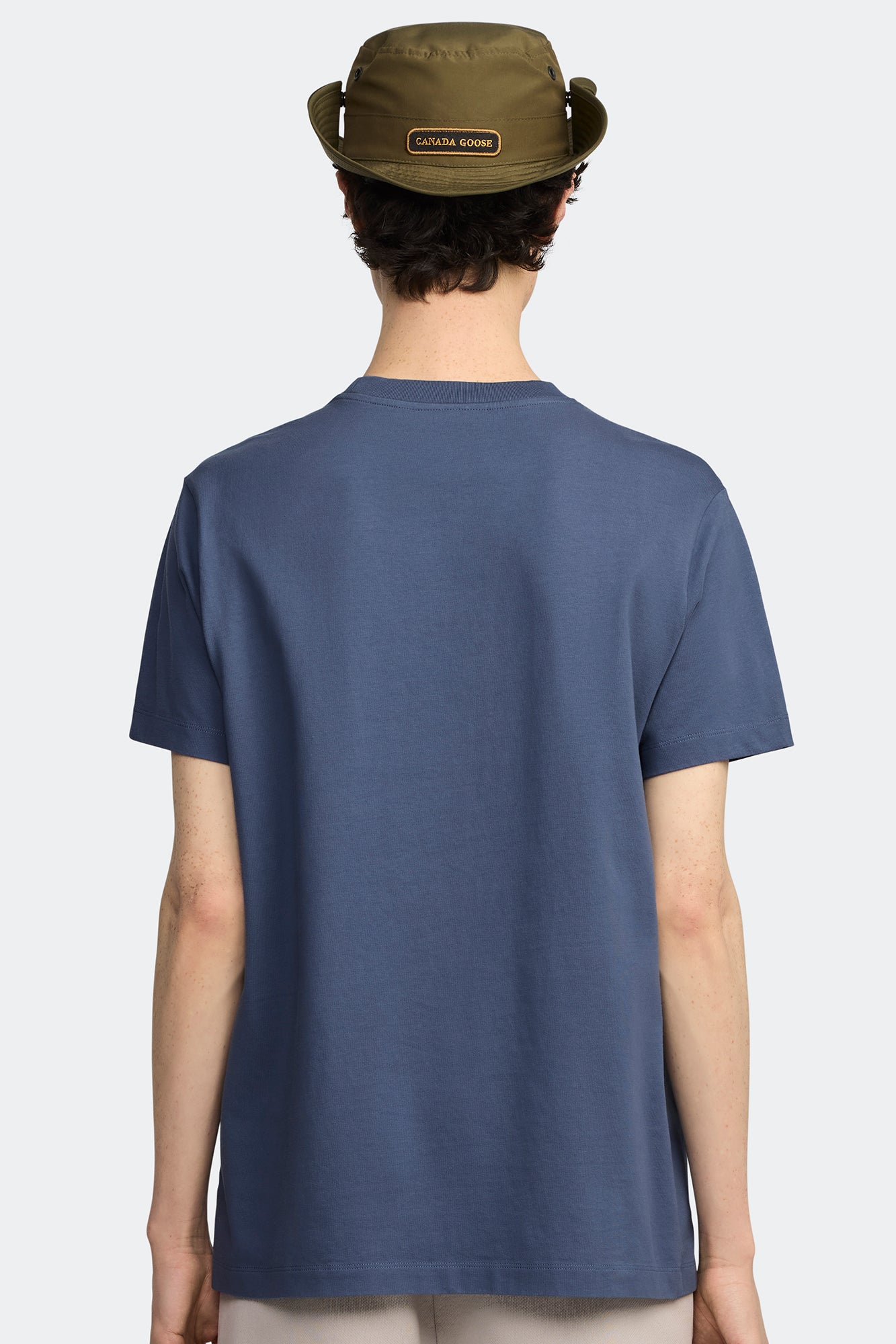 Emersen Embroidered Crewneck T-Shirt (Men) - Ozone Blue