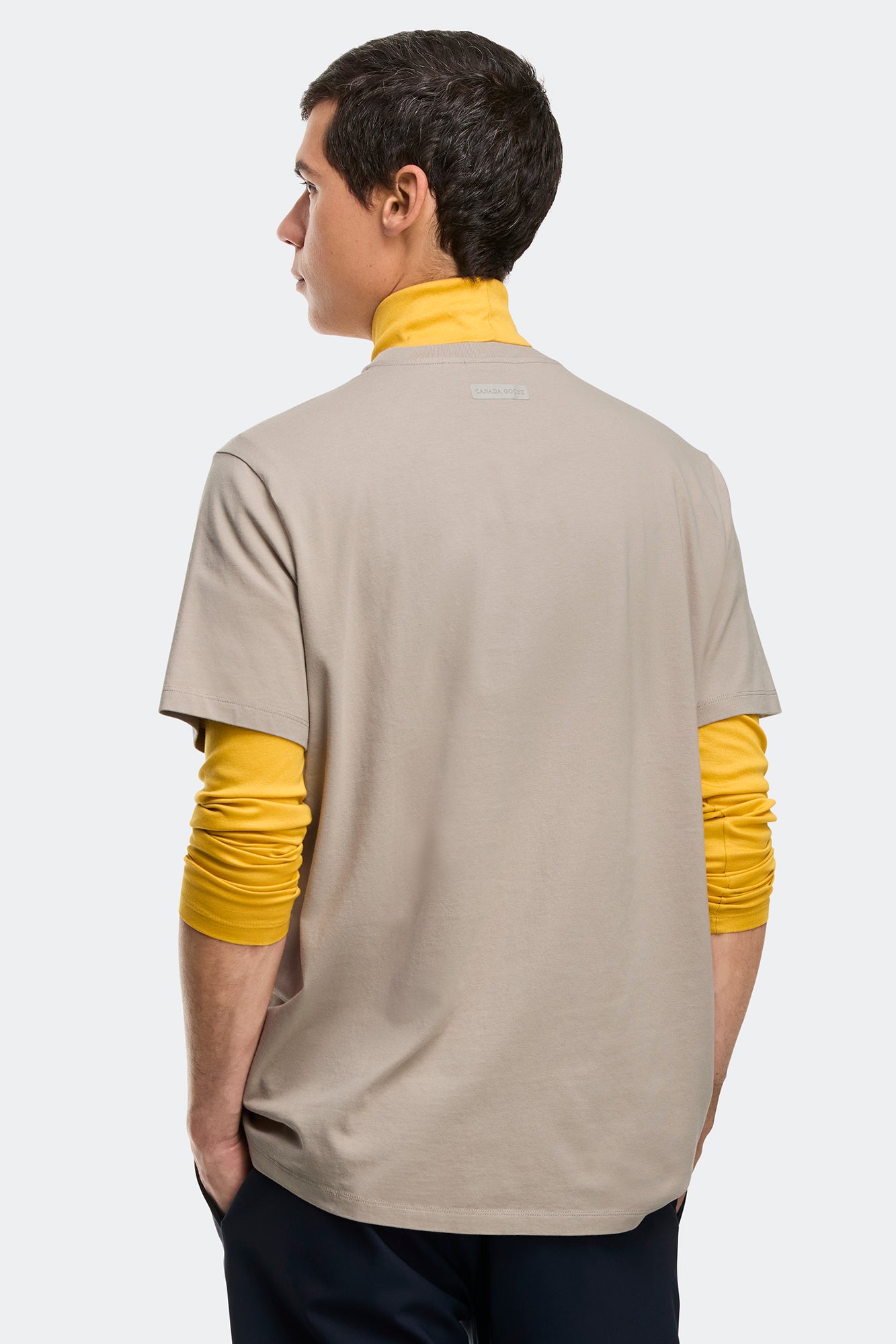 Emersen Embossed Crewneck T-Shirt (Men) - Limestone