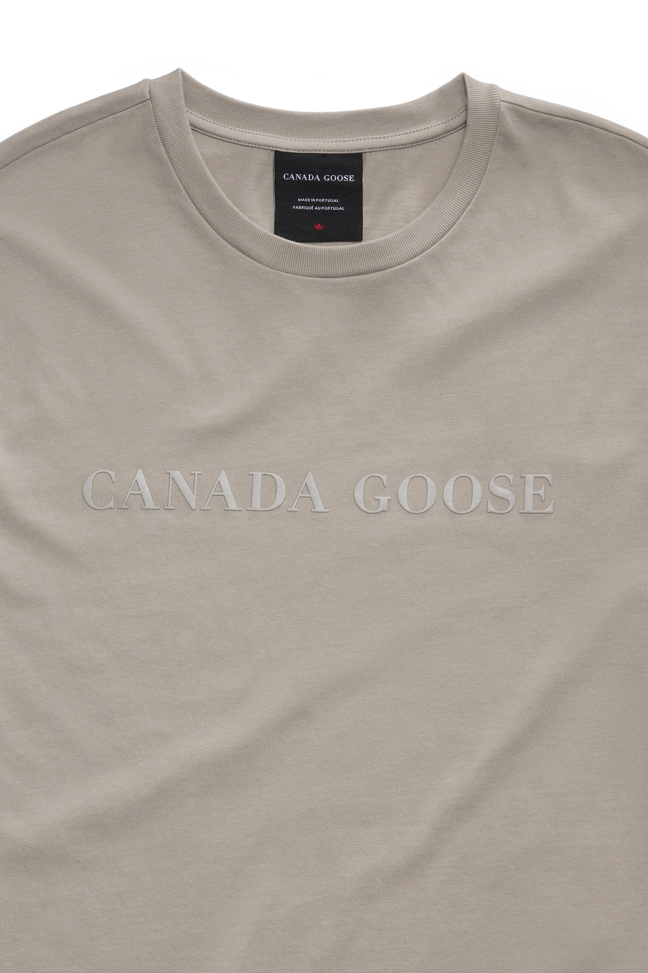 Emersen Embossed Crewneck T-Shirt (Men) - Limestone