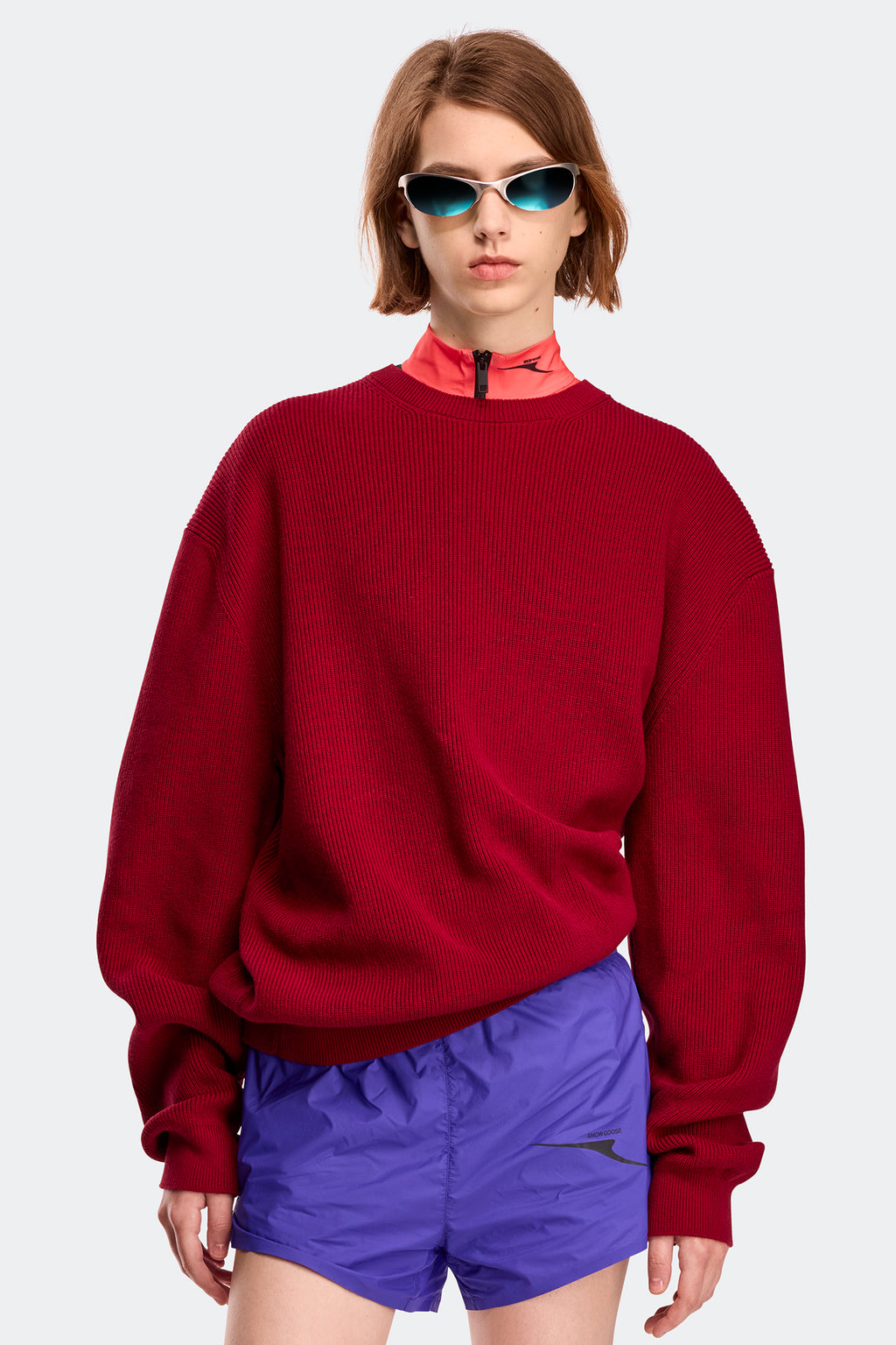 Odyssey Knit Sweater - Spice Red