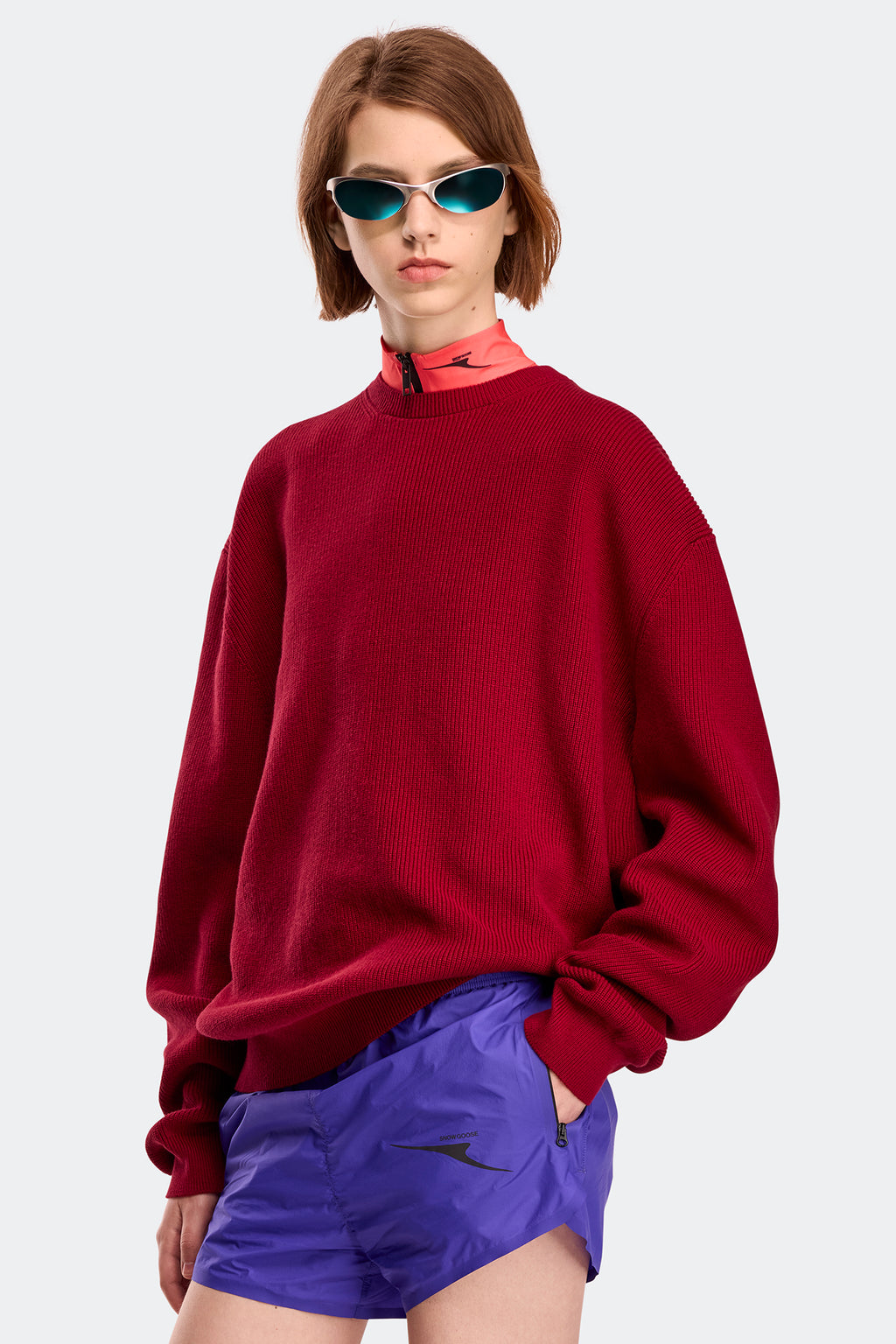 Odyssey Knit Sweater - Spice Red