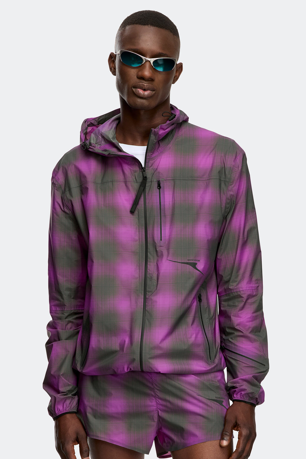 Zephyr Jacket - Print - Violet Plaid