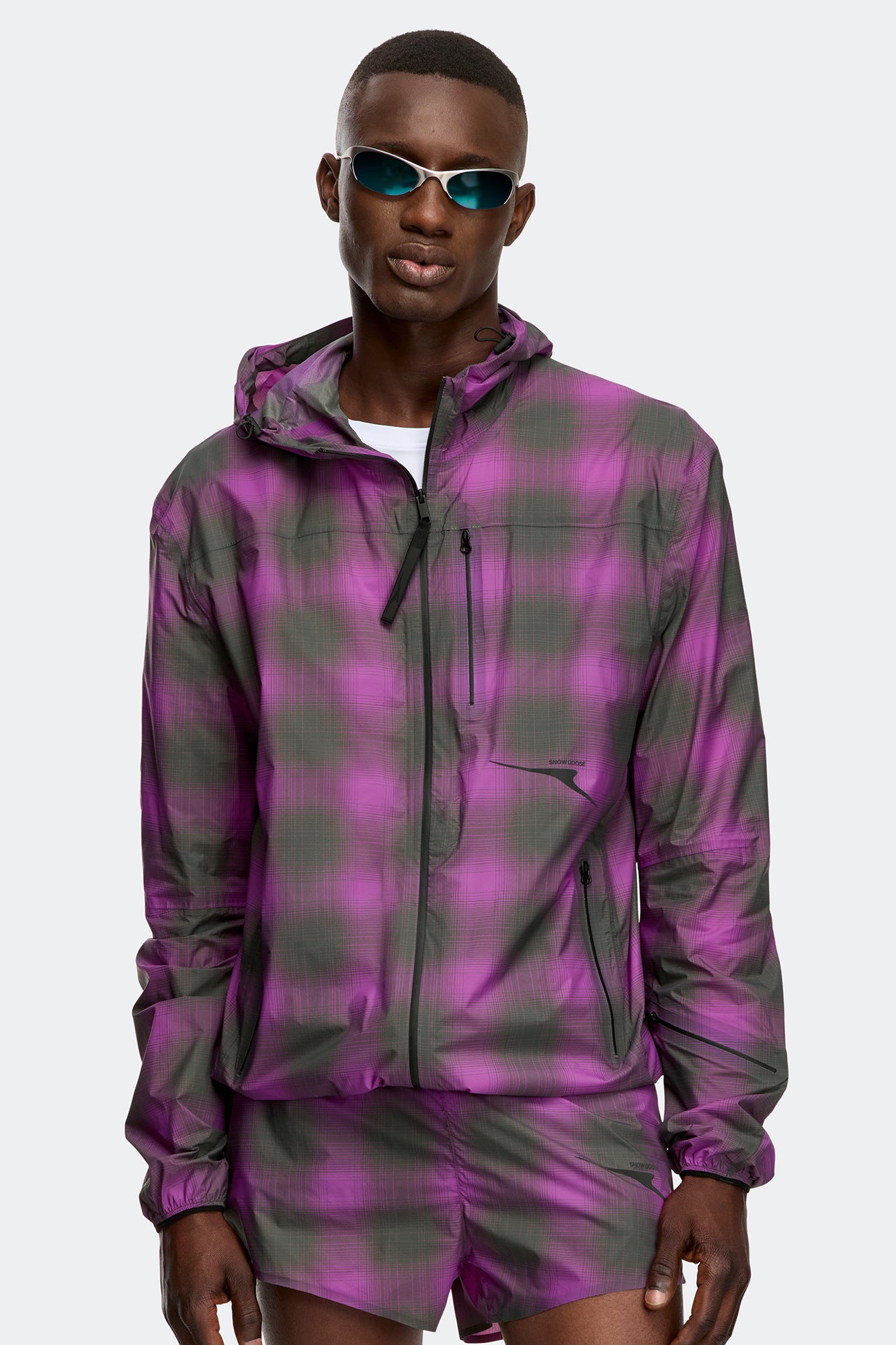 Zephyr Jacket - Print - Violet Plaid