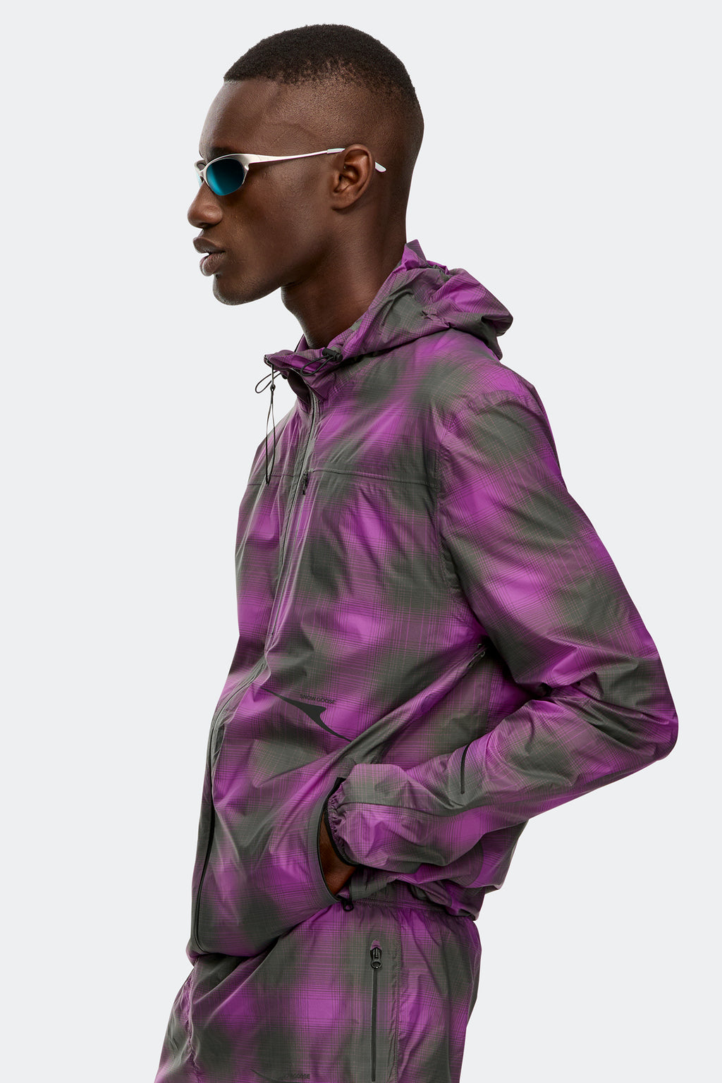 Zephyr Jacket - Print - Violet Plaid