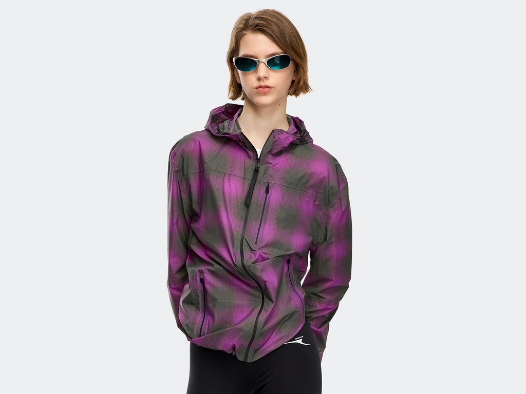 Zephyr Jacket - Print - Violet Plaid
