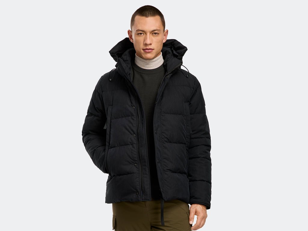 Wyndham Parka Crinkle Cotton (Men) - Black