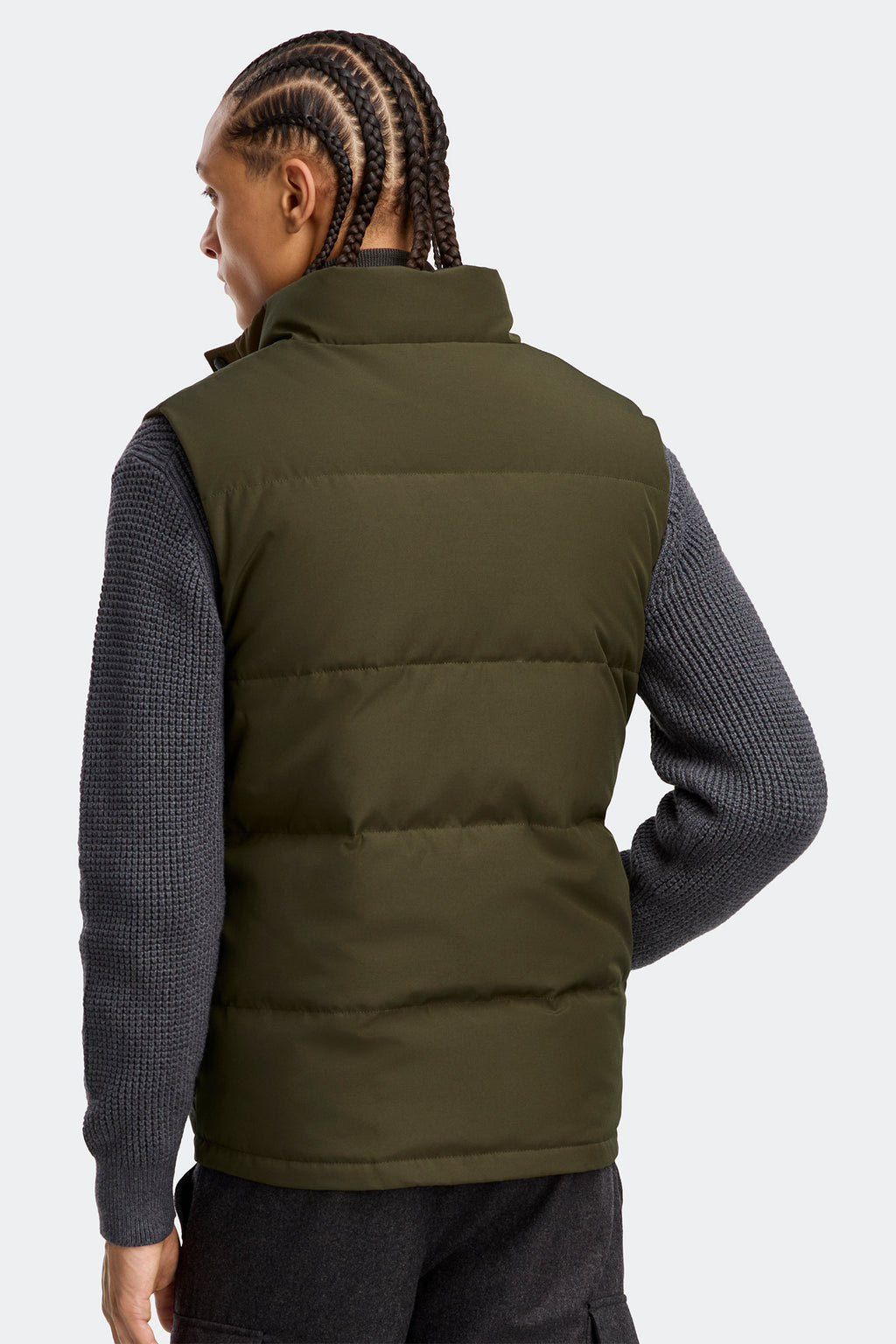 Freestyle Crew Vest Black Label (Men) - Military Green