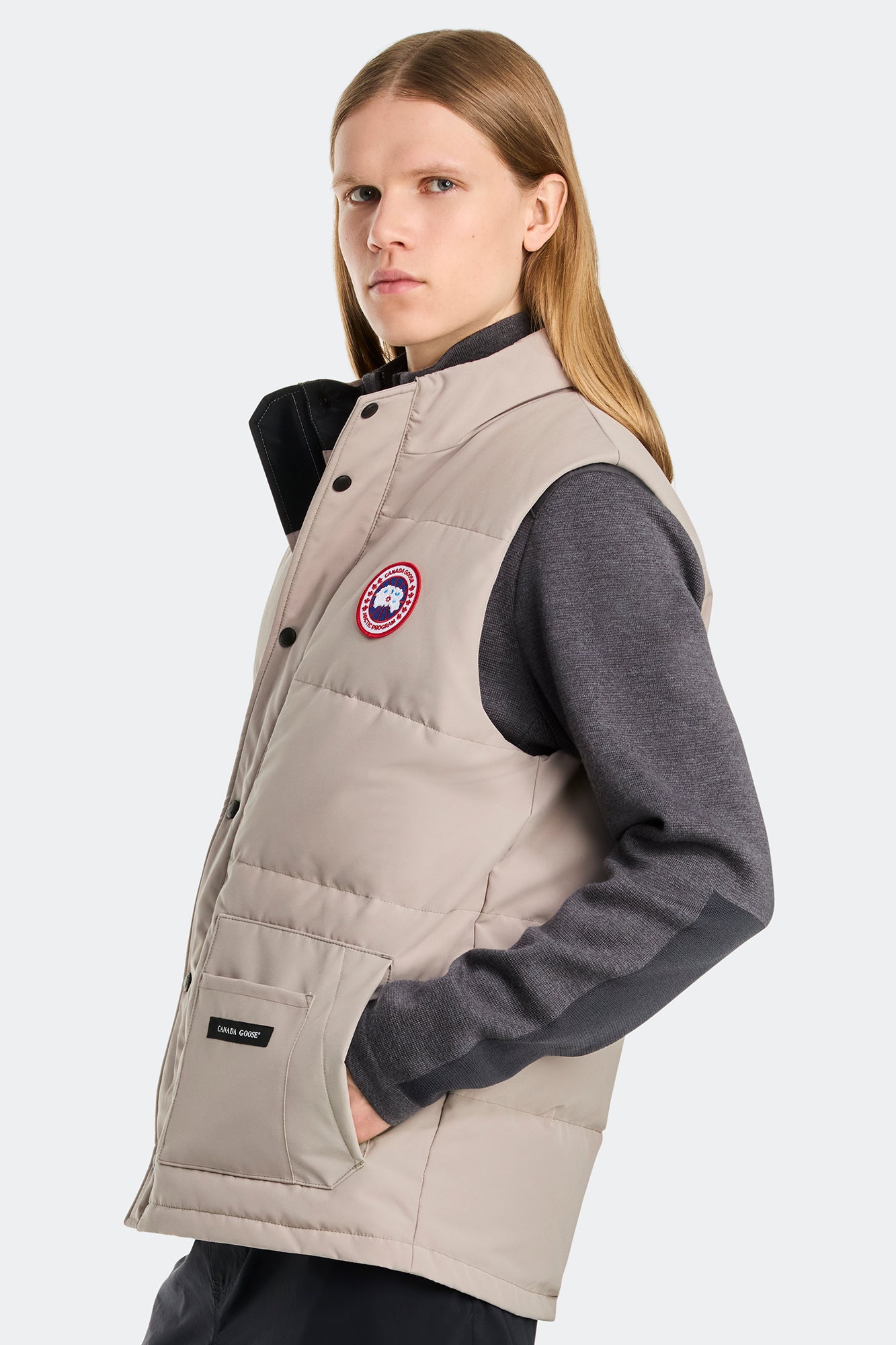 Freestyle Crew Vest (Men) - Limestone