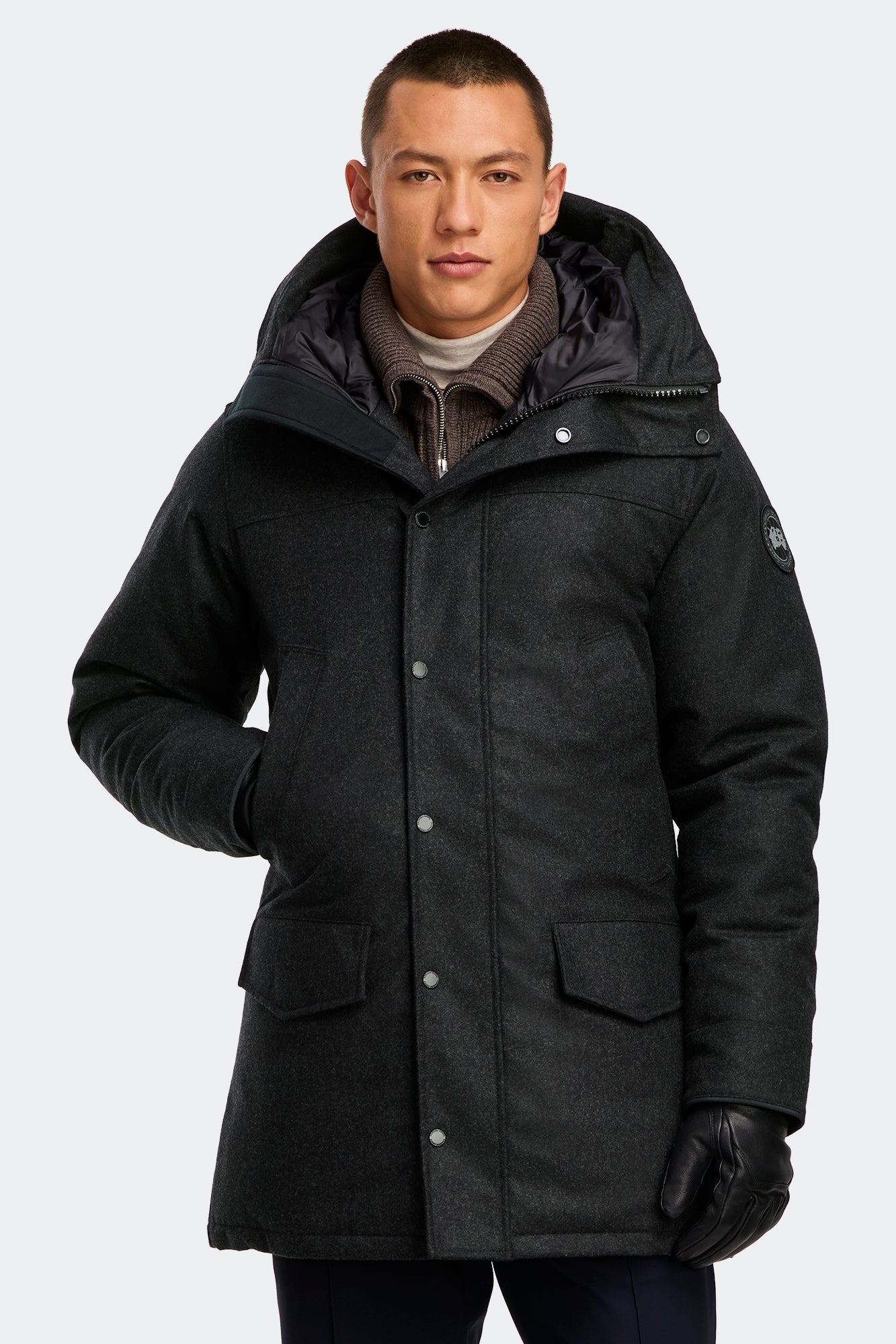 Langford Parka Wool (Men) - Carbon Melange