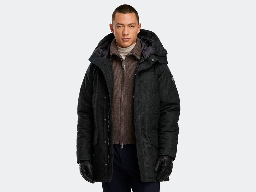 Langford Parka Wool (Men) - Carbon Melange