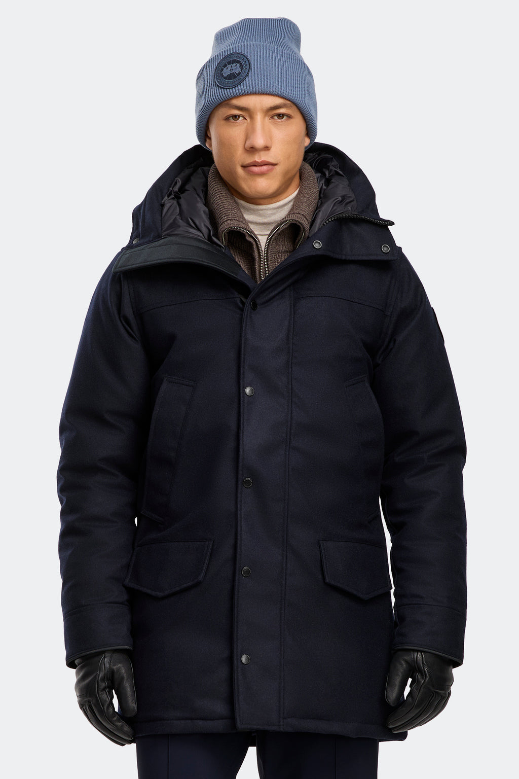 Langford Parka Wool (Men) - Atlantic Navy Melange