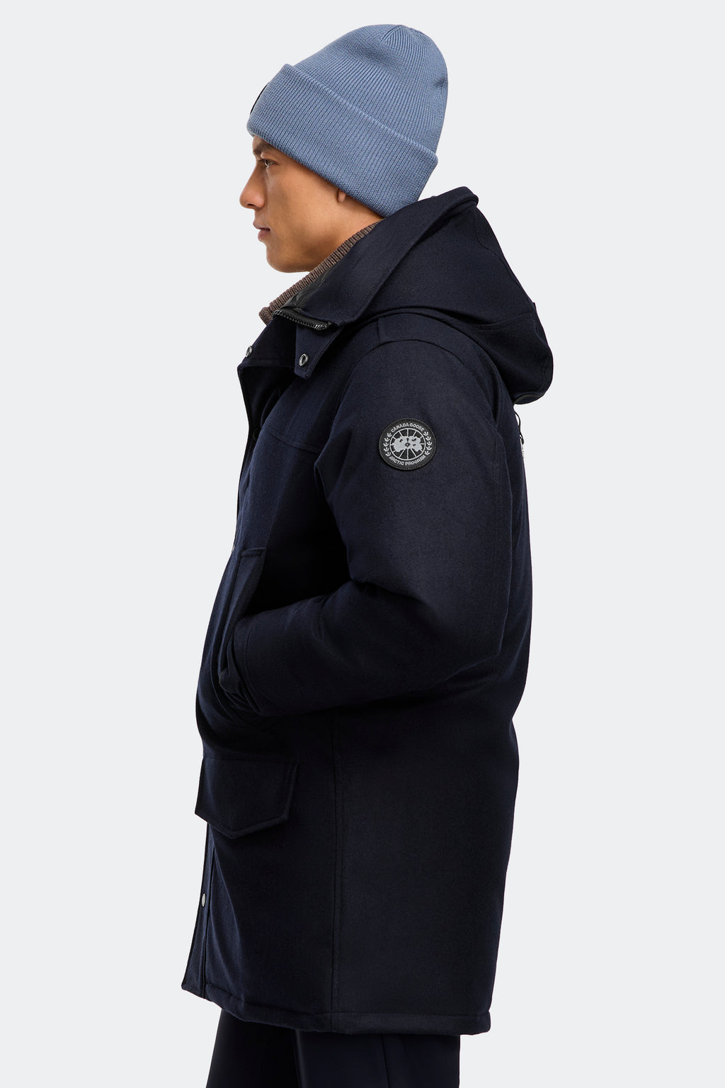 Langford Parka Wool (Men) - Atlantic Navy Melange