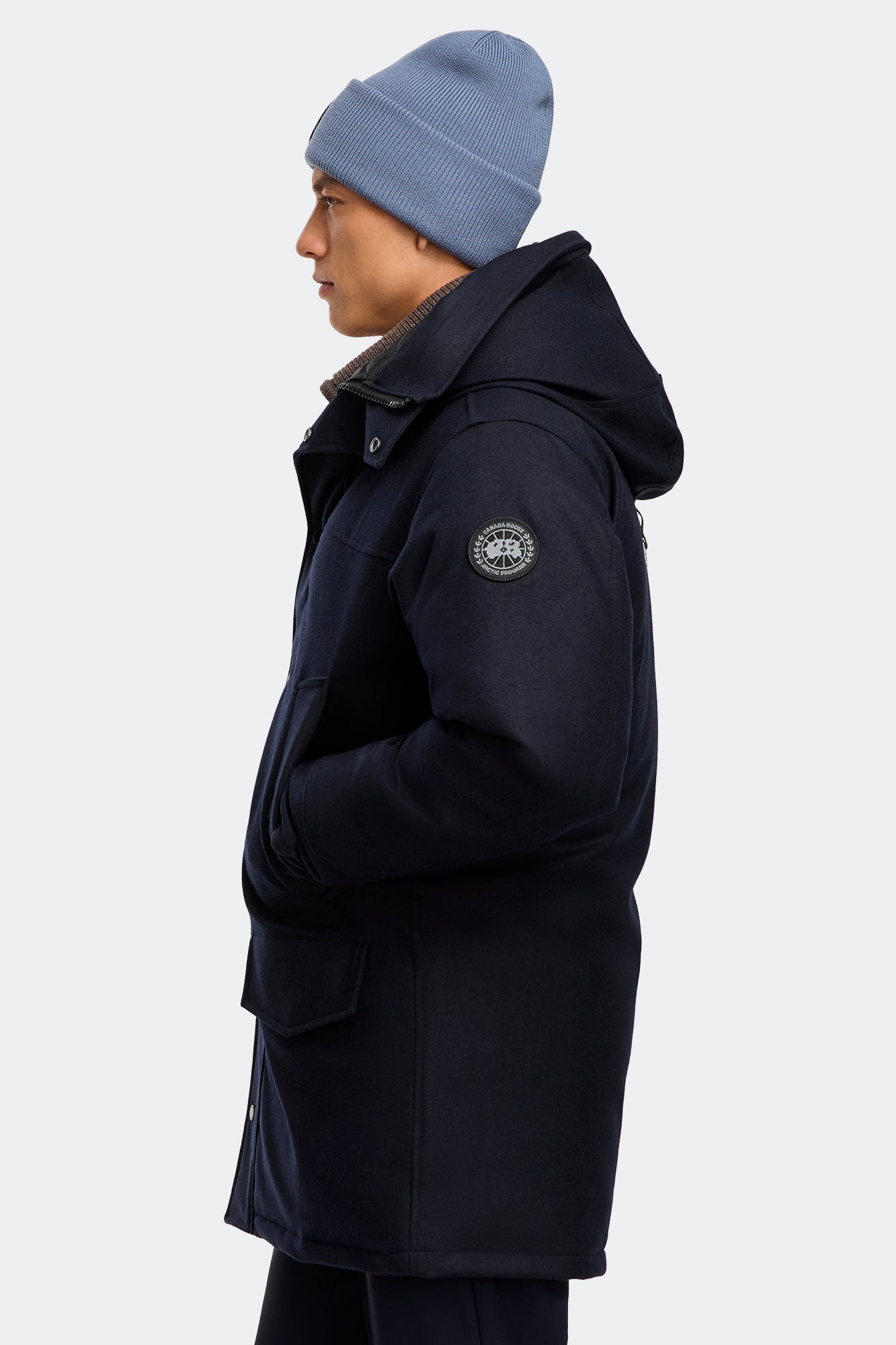 Langford Parka Wool (Men) - Atlantic Navy Melange