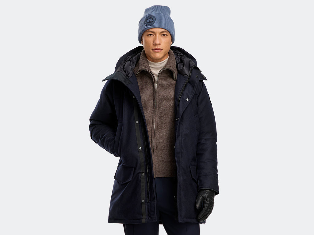 Langford Parka Wool (Men) - Atlantic Navy Melange
