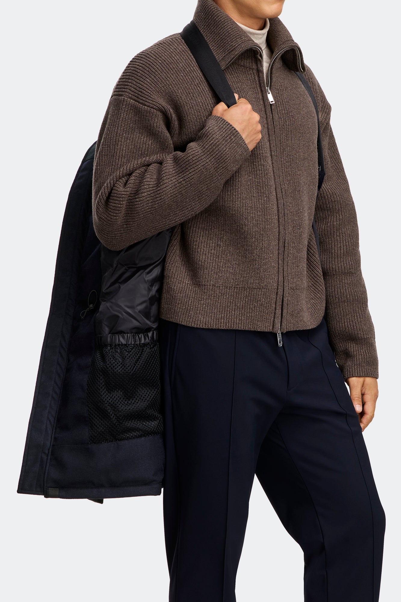 Langford Parka Wool (Men) - Atlantic Navy Melange